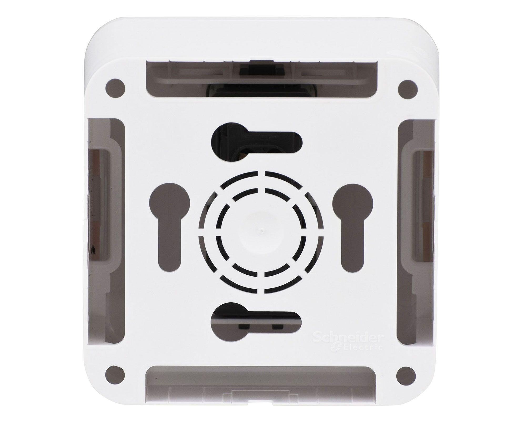 Casquete pulsador 16A Génesis blanco Schneider-2