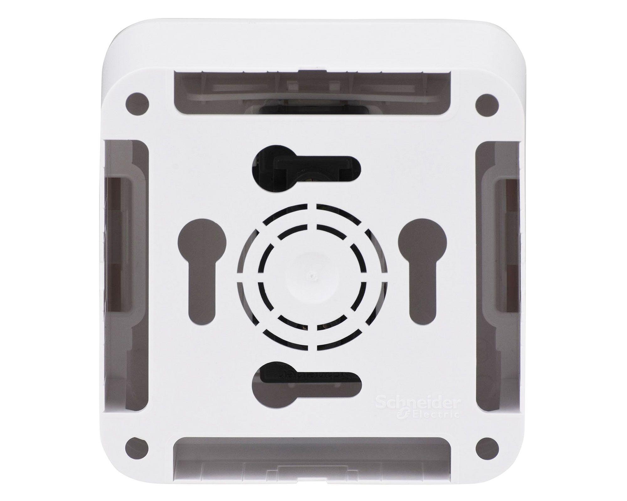 Casquete tomacorriente 10/16A 2P+T Génesis blanco Schneider-2