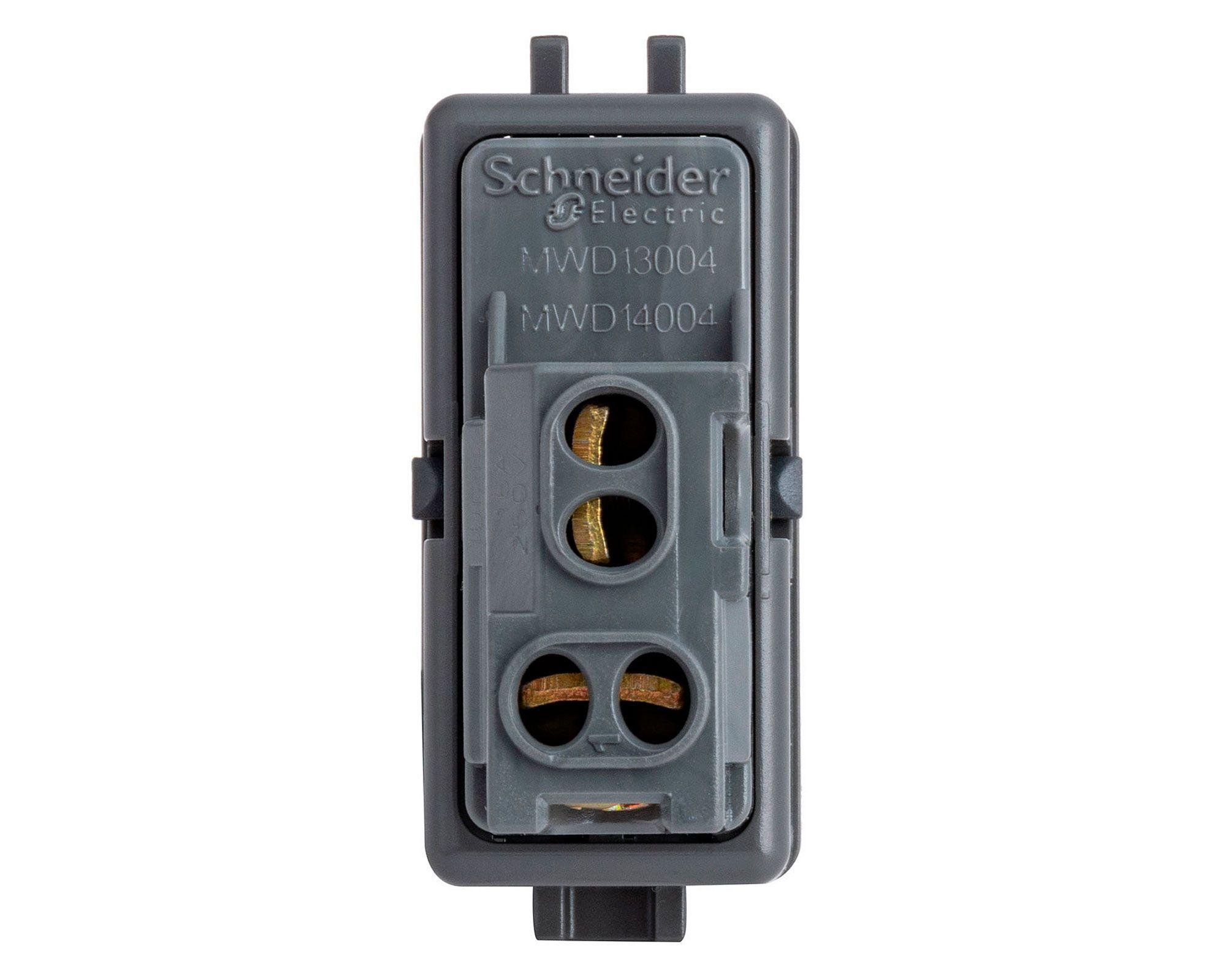Módulo pulsador 16A 9/12 Génesis negro Schneider-2