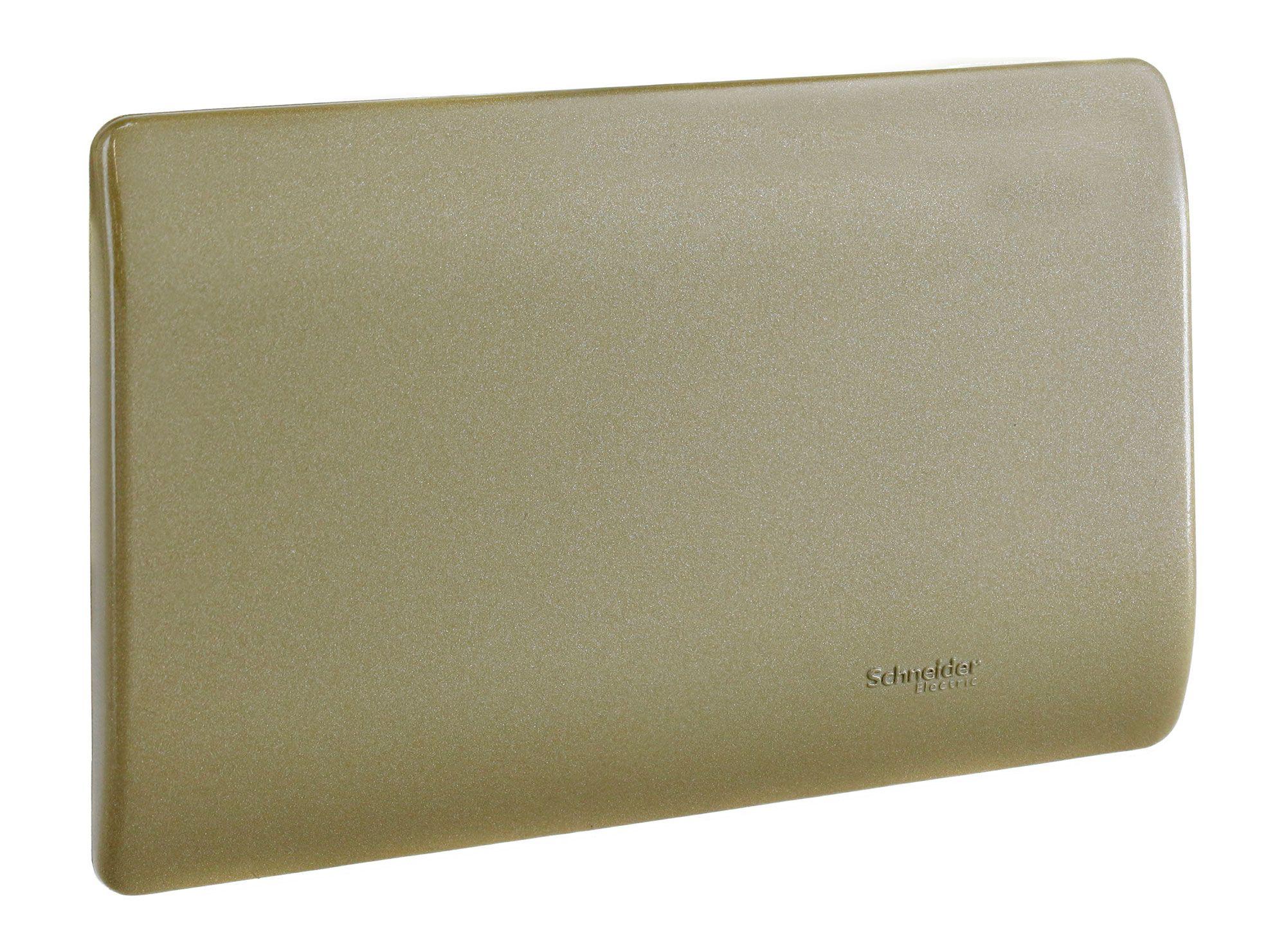 Placa ciega Génesis dorado Schneider-1