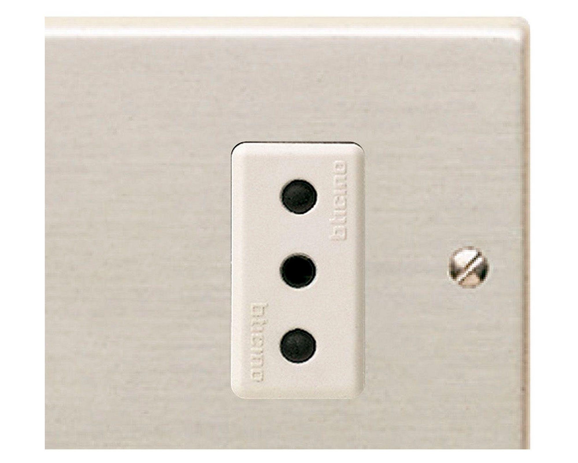 Enchufe doble embutido magic oxidal Bticino-1