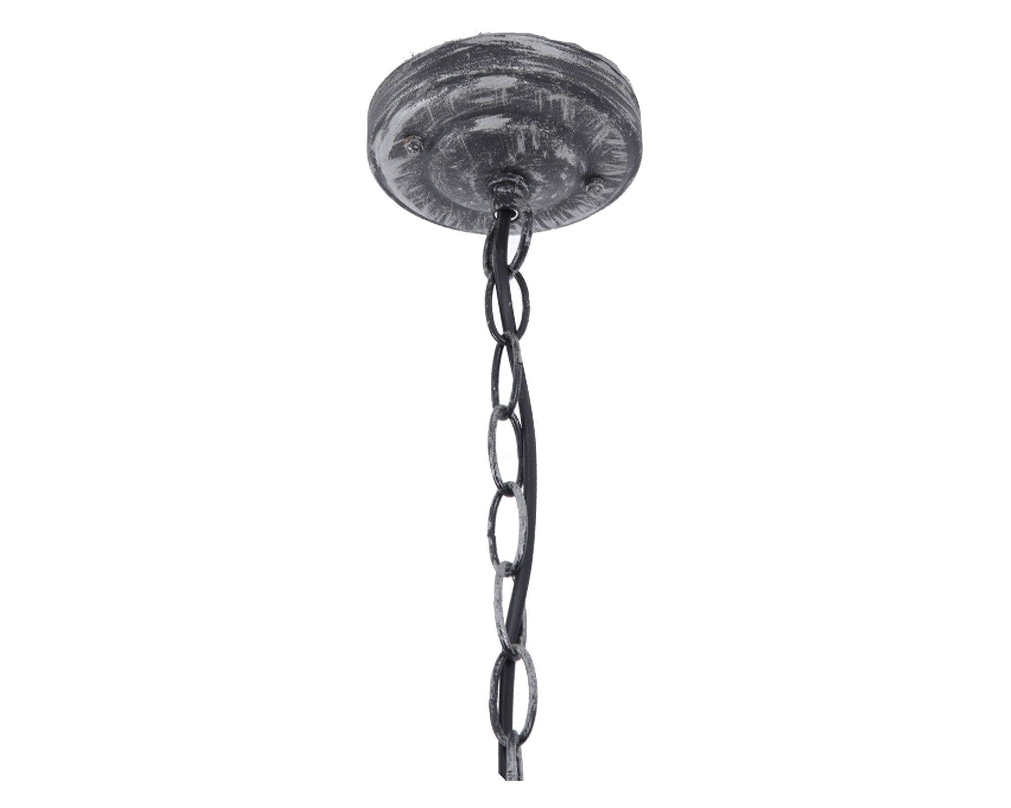 Farol colgar 1L E27 hexágono gris Abitare-6