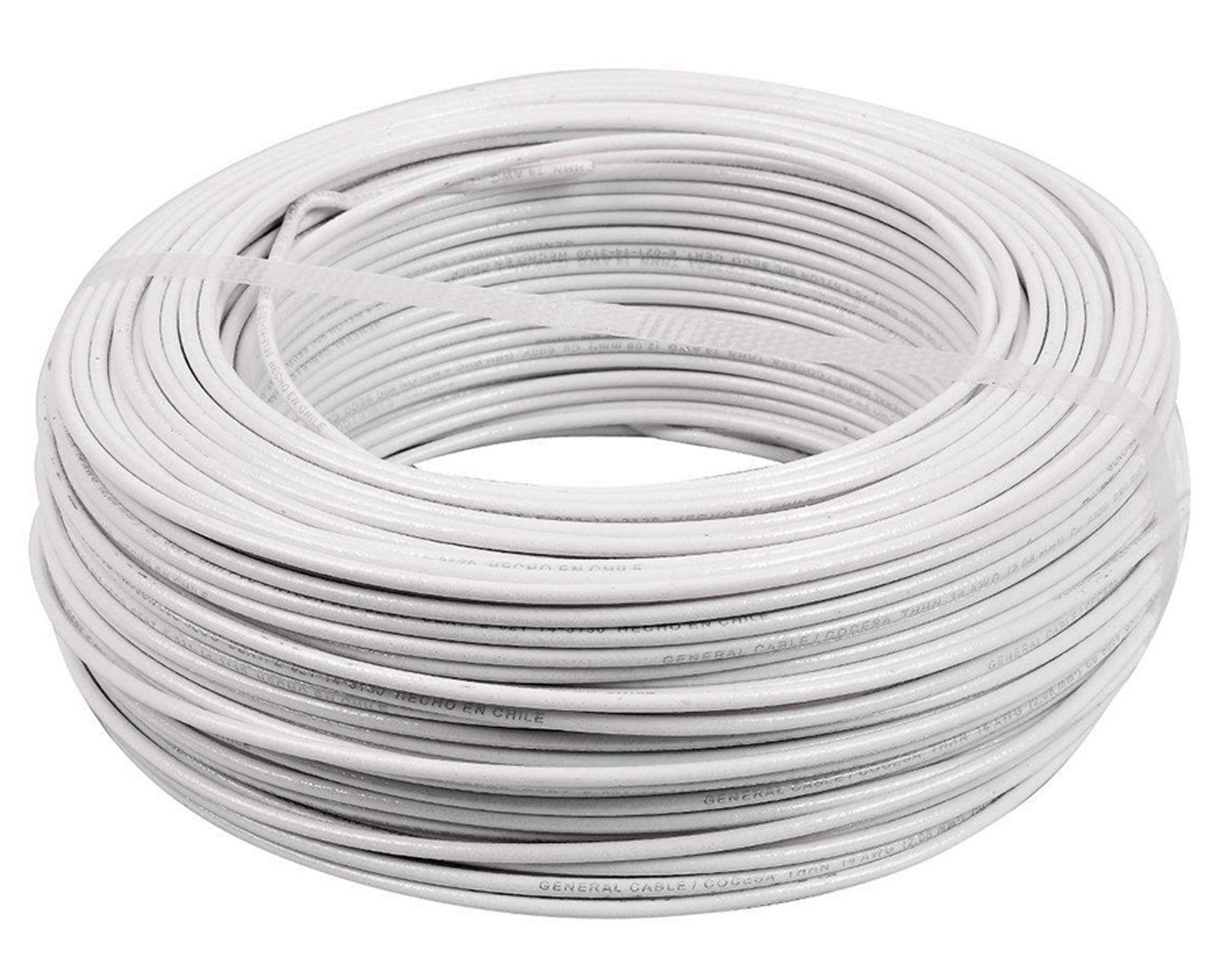 Cable THHN plus 100 m 12AWG blanco Cocesa-0