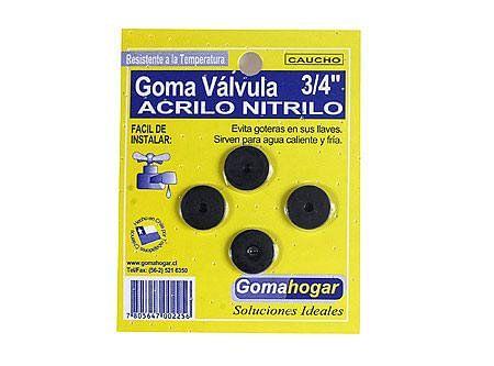 Goma válvula acrílico nítrico 3/4'' 4 unidades Goma hogar-0