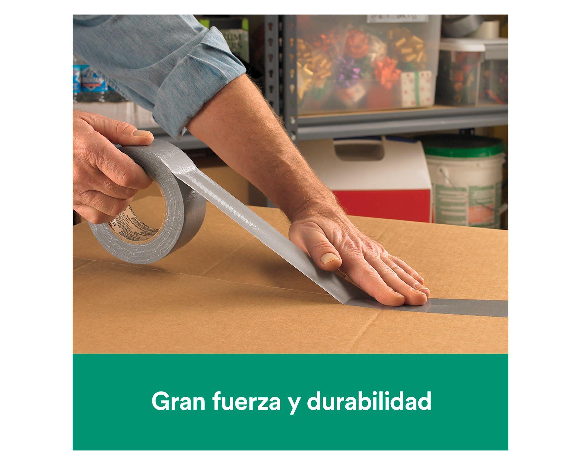 Cinta de tela duct tape Multipropósito 48 mm x 27.4 m gris-2