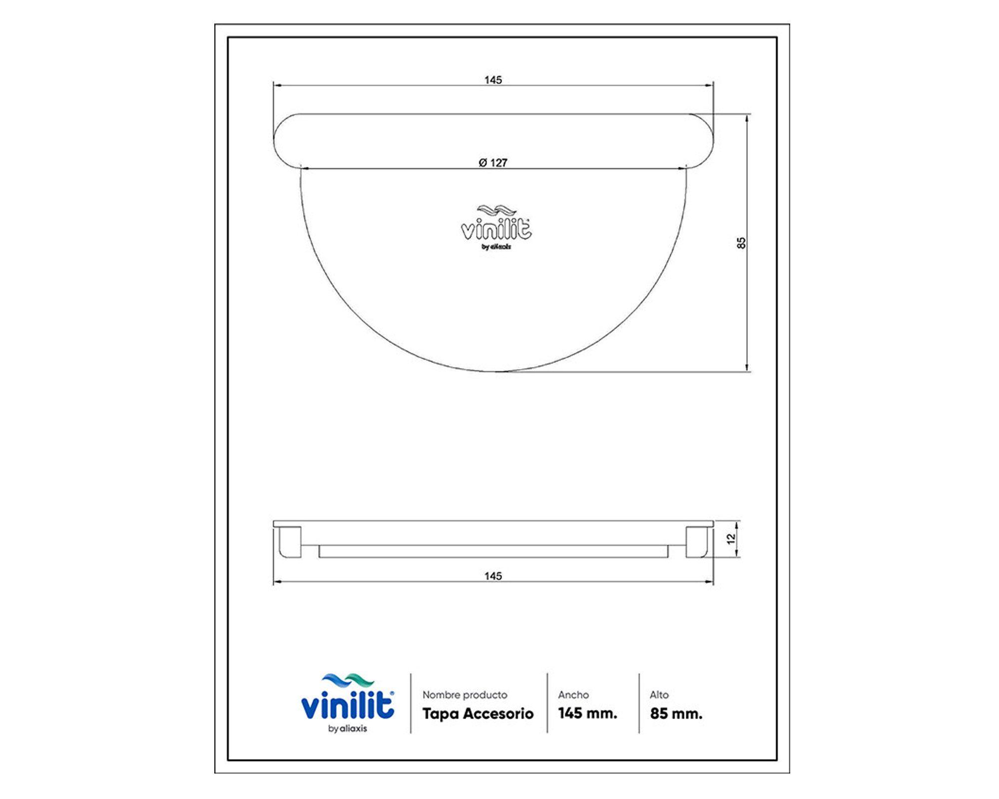 Tapa canaleta PVC marrón Vinilit-2