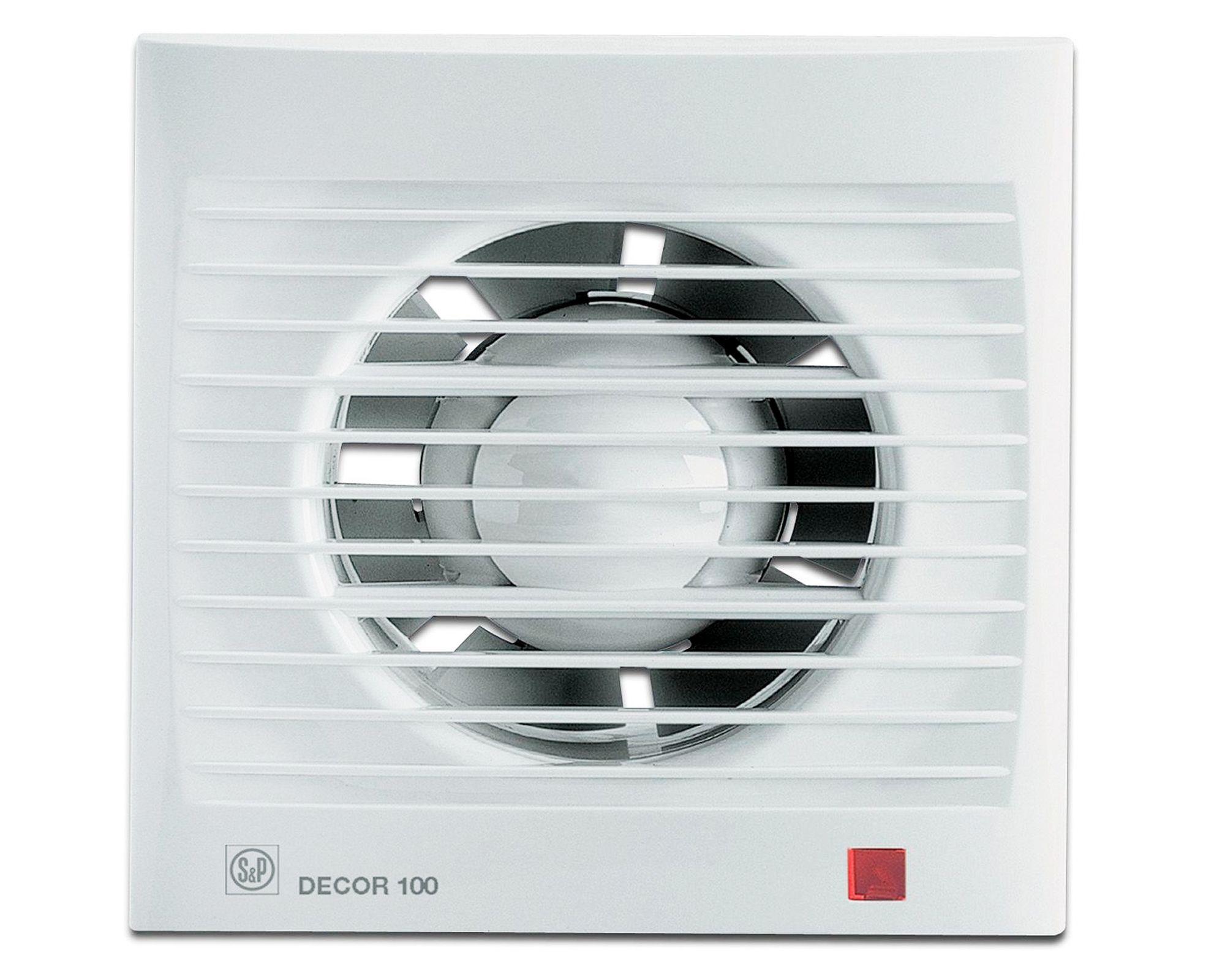 Extractor de aire Decor 100C blanco S&p-0