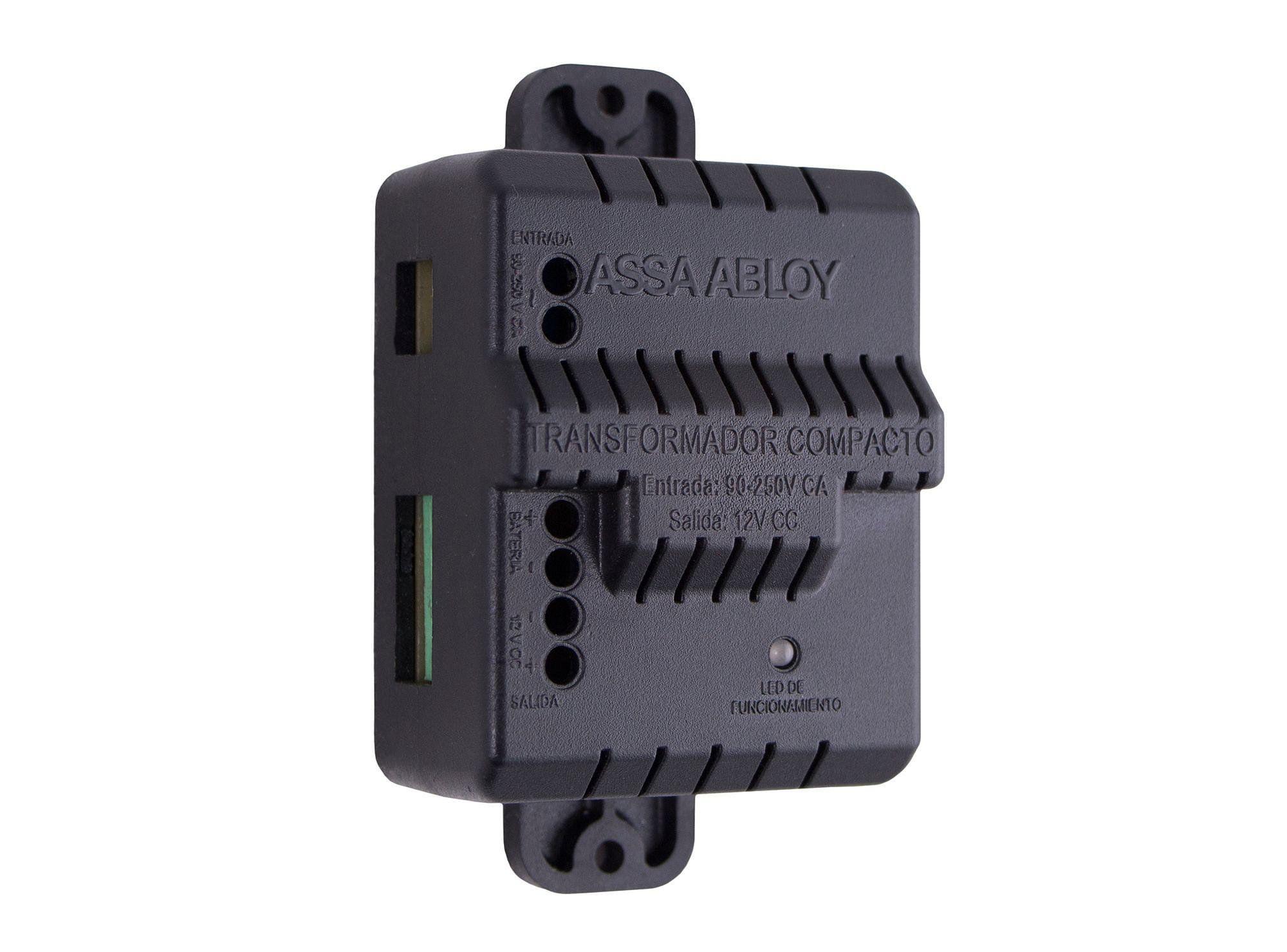 Transformador a cerradura eléctrica con PTC 12 volts negro Poli-0