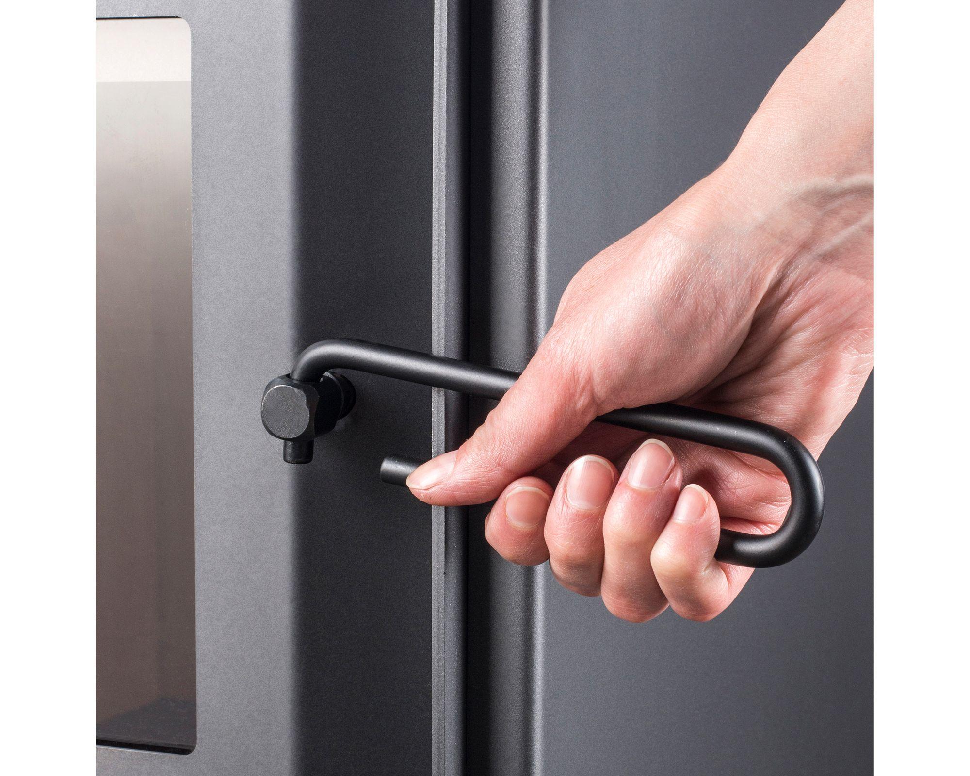 Estufa leña 9000W Scantek 360 gris-2