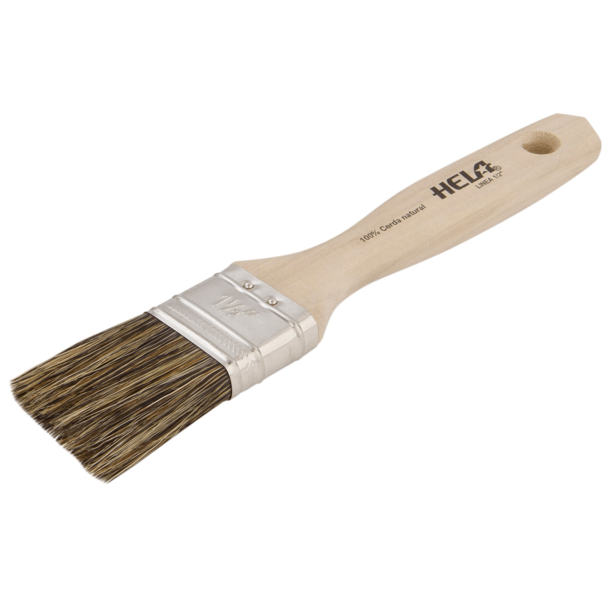 Brocha 1 1/2'' plana cerda gris hela-0