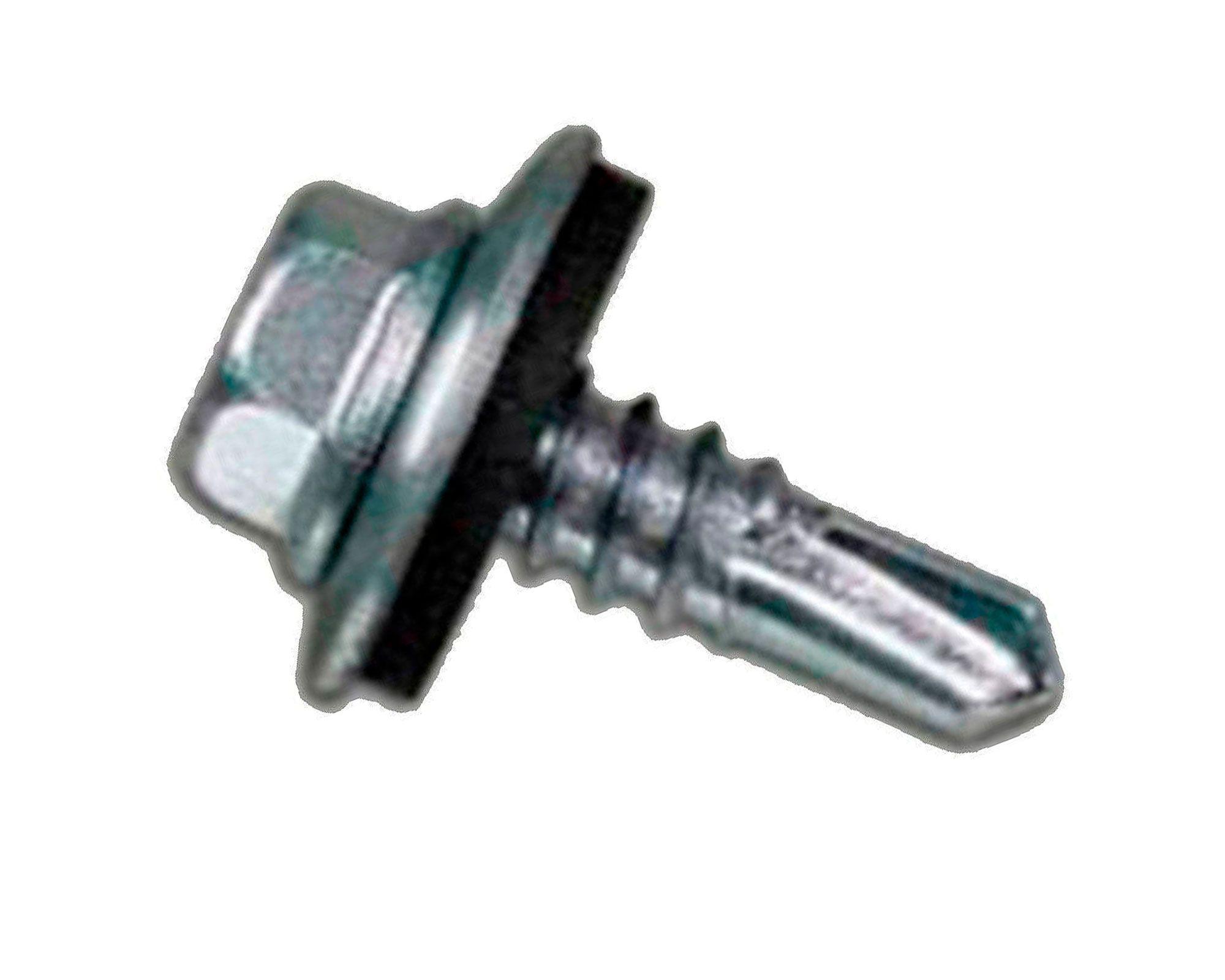 Tornillo autoperforante hexagonal 12 mm x 1 1/2'' con golilla y goma Imporper-0