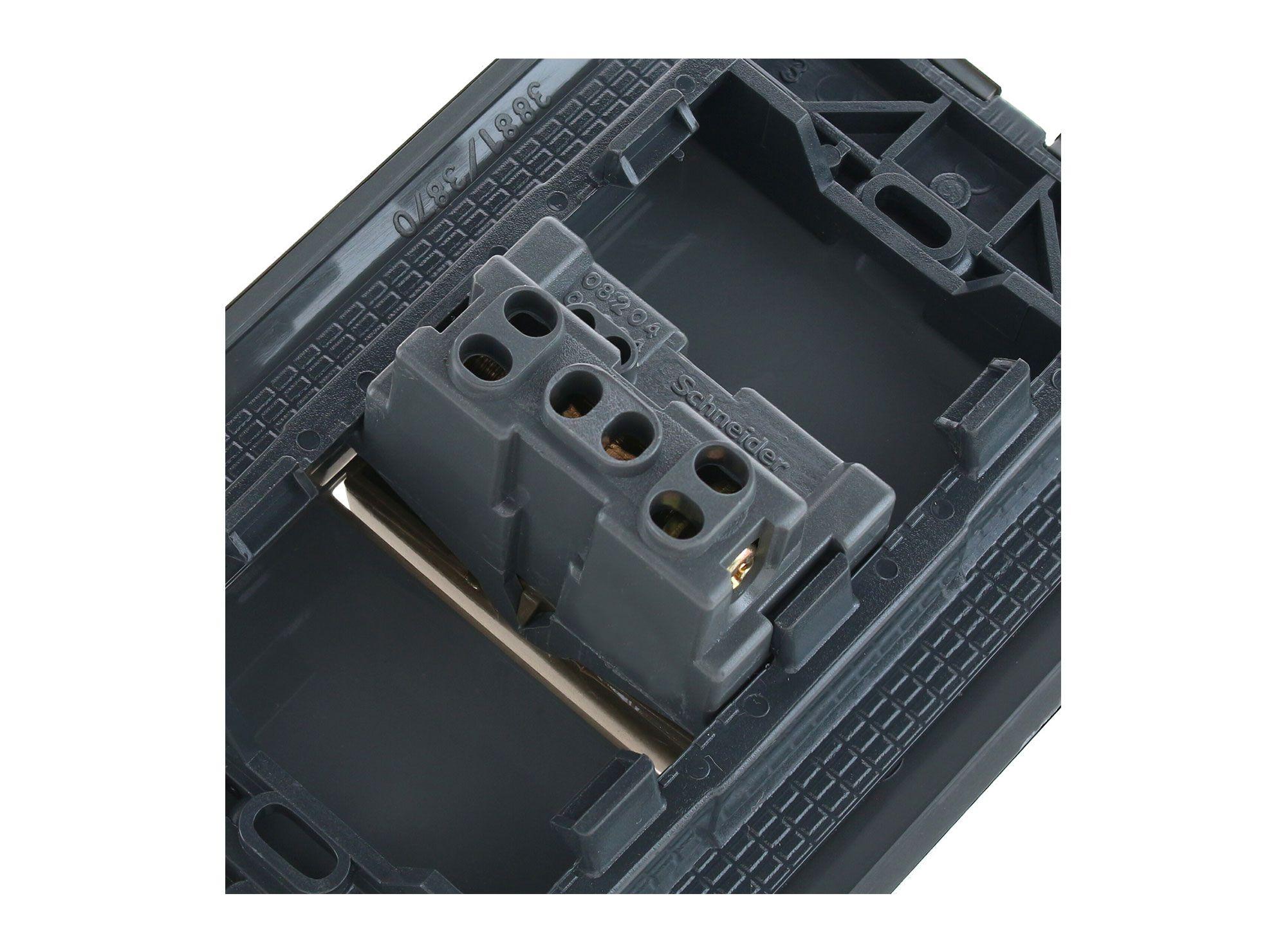 Interruptor pulsador 16 amp iridium bronce Schneider-4