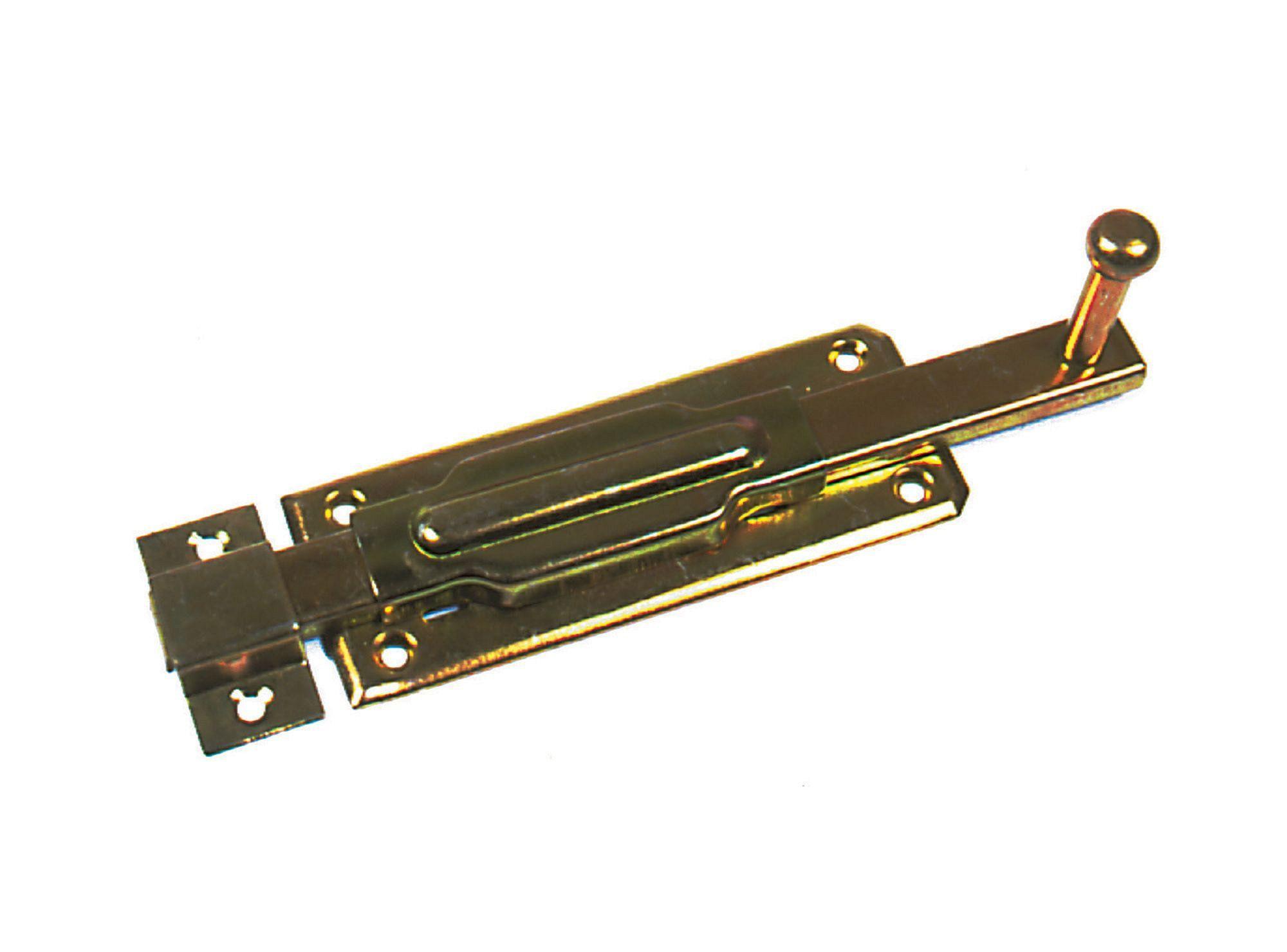 Picaporte base recta 20 cm parche puerta zincado Lioi-0