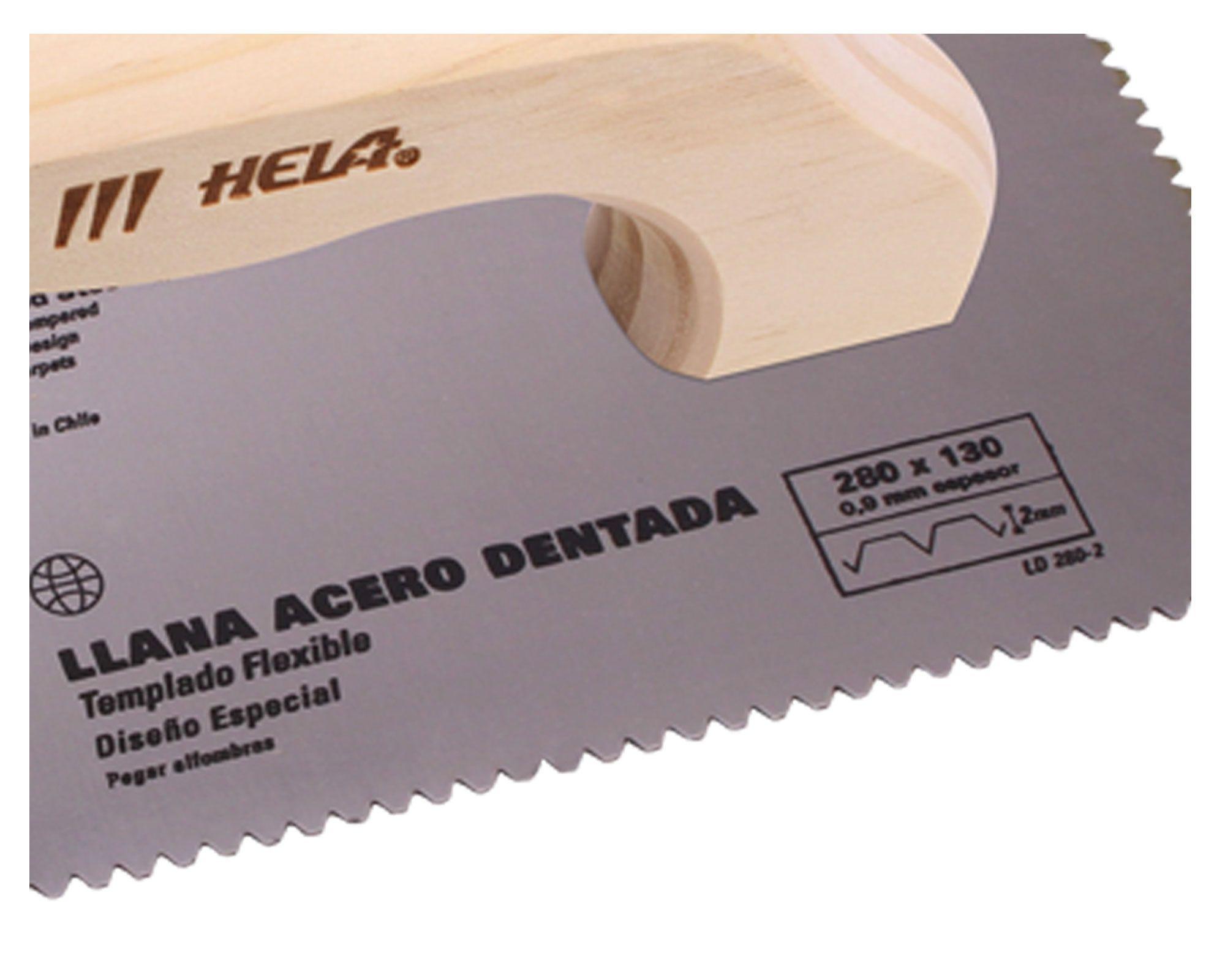 Llana acero 280 x 130 mm dentada ld 280-2 Hela-2