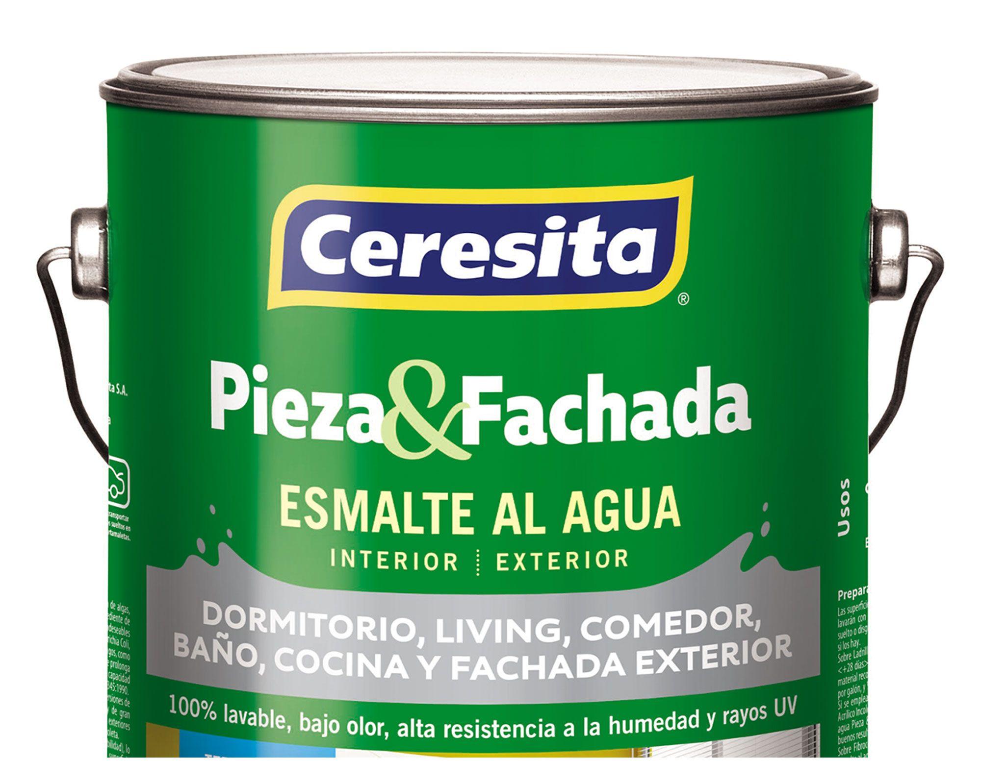Esmalte al agua 1 galón Pieza&Fachada marfil oriental satín Ceresita-1