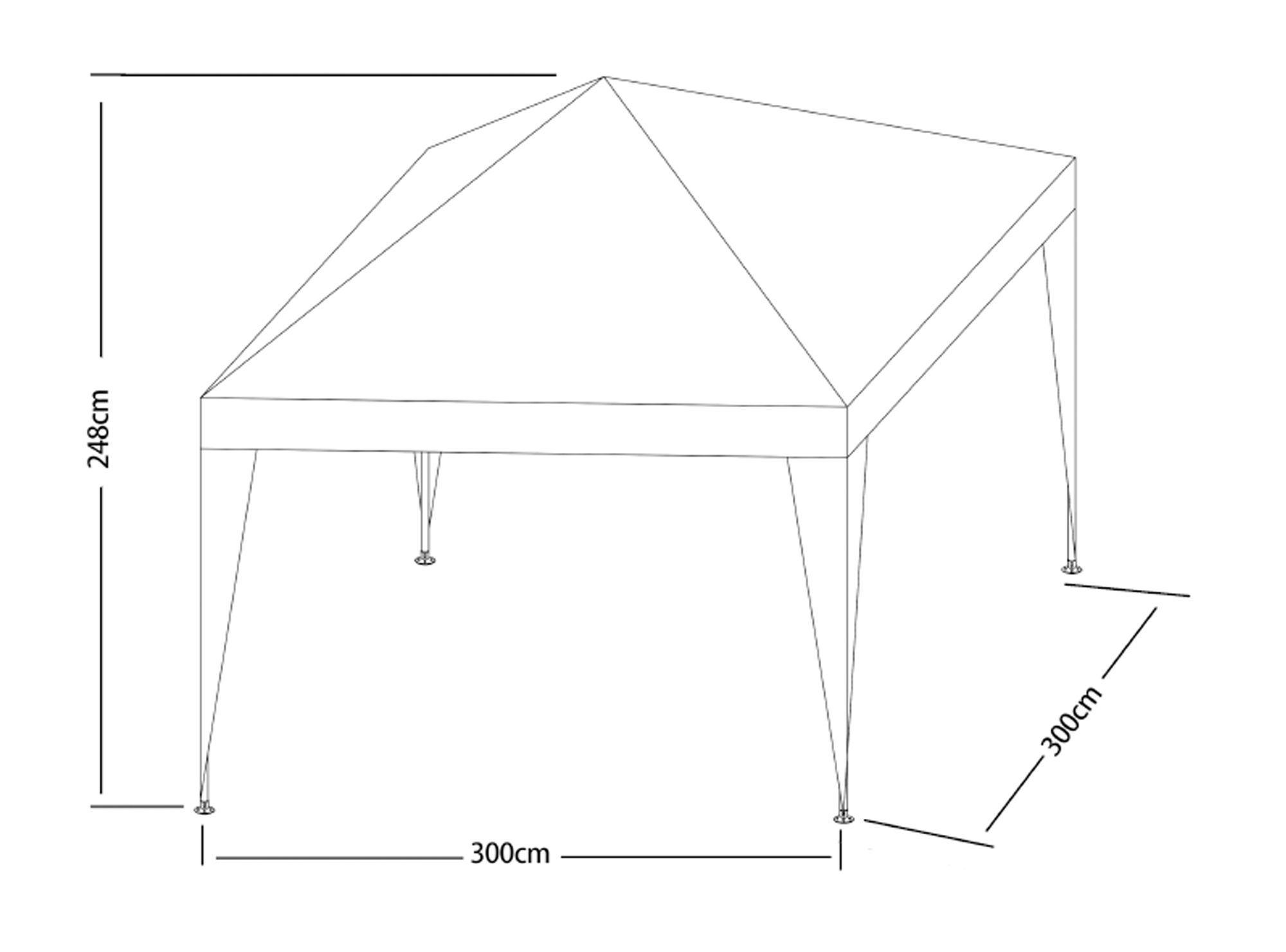 Toldo 3x3 Rafia blanco Outzen-3