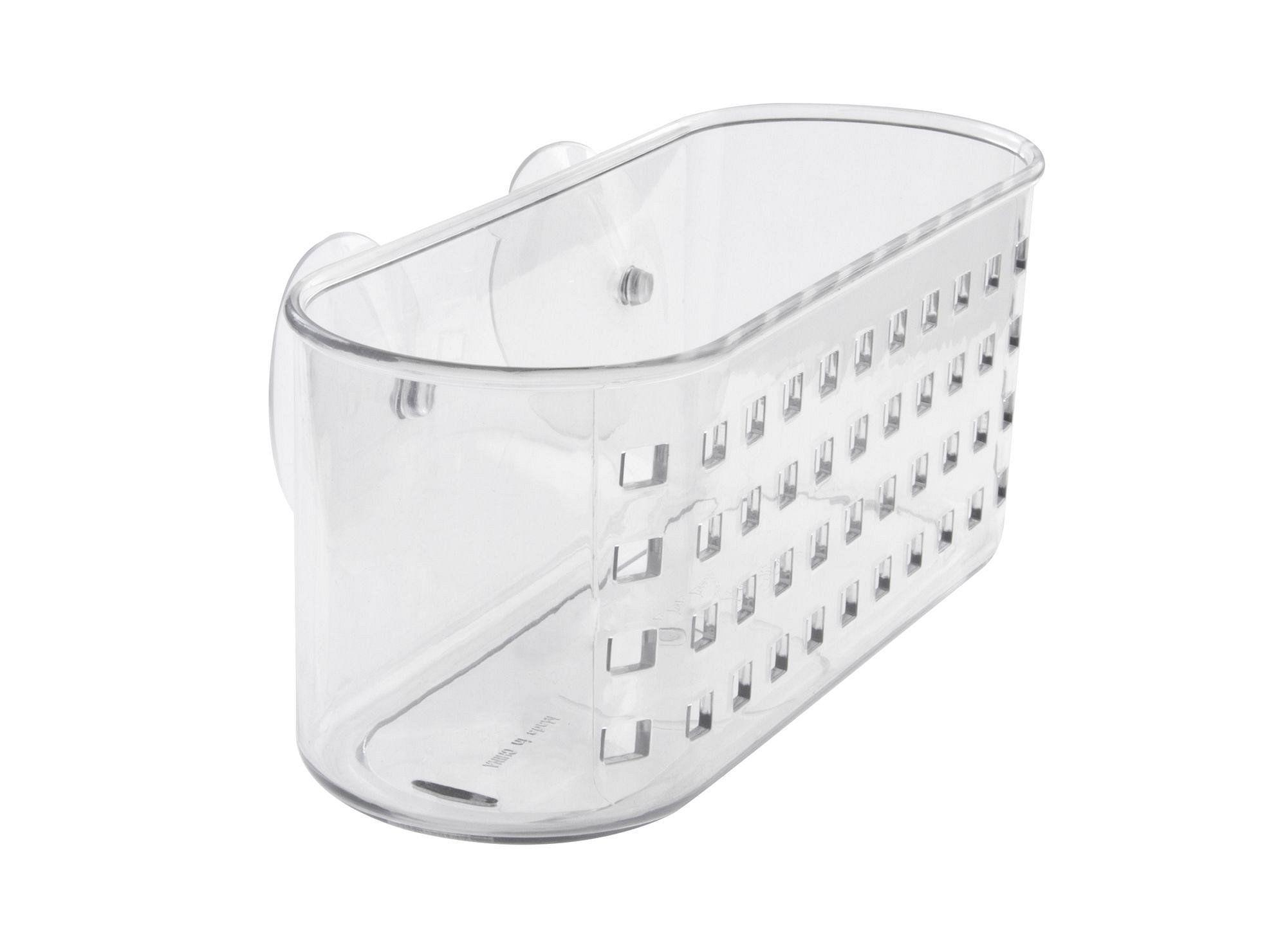 Canasto de ducha mediano para baño transparente Interdesign-0