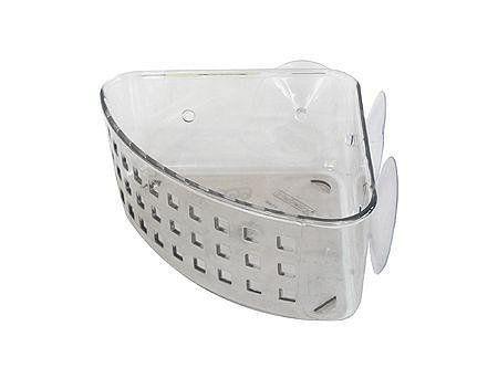 Canasto esquinero mediano para baño blanco Interdesign-0