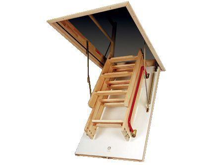 Escalera entretecho pino nórdico natural 70x120cm x 2.7 m Fakro-2