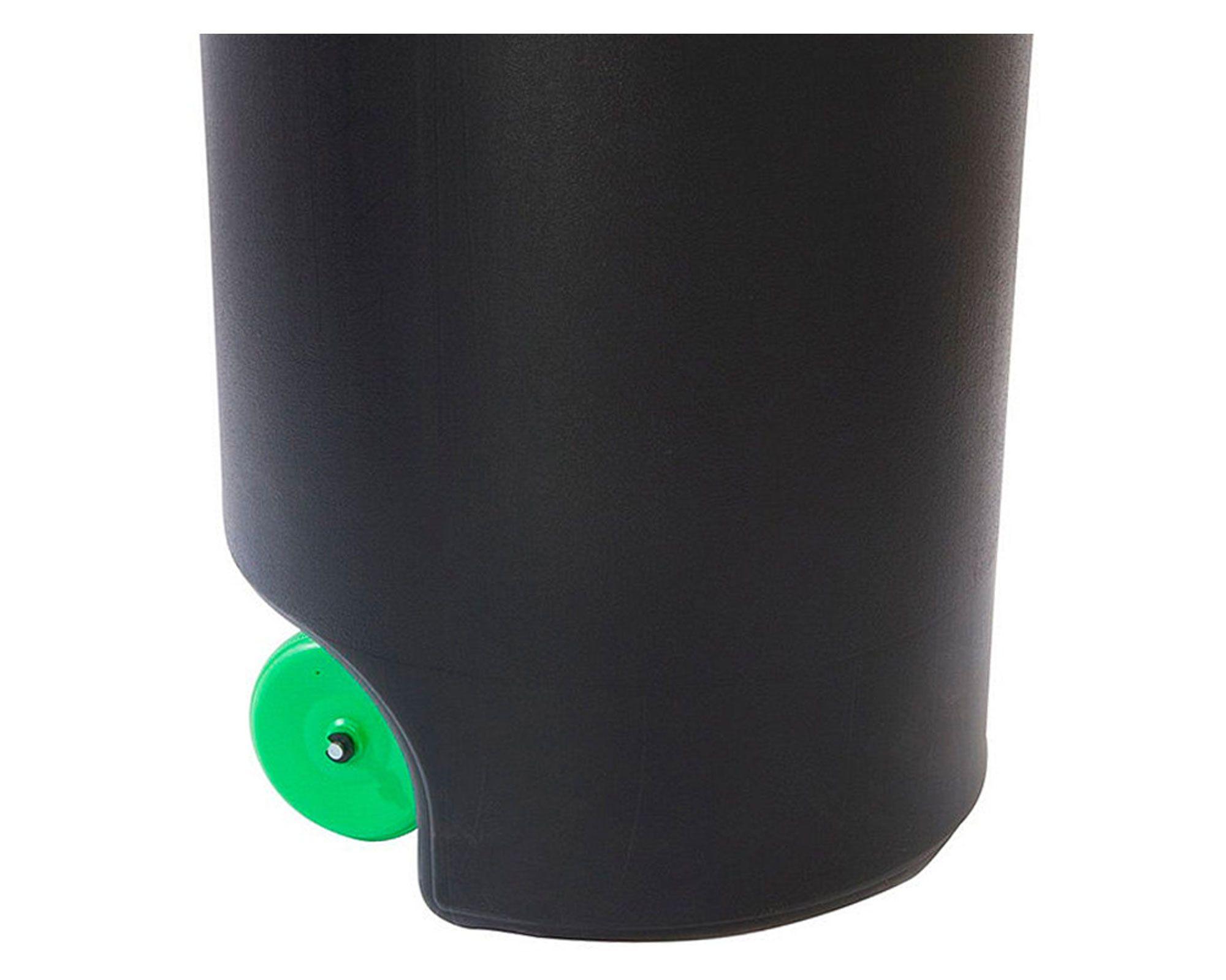 Basurero industrial 75 litros con ruedas negro Wenco-3