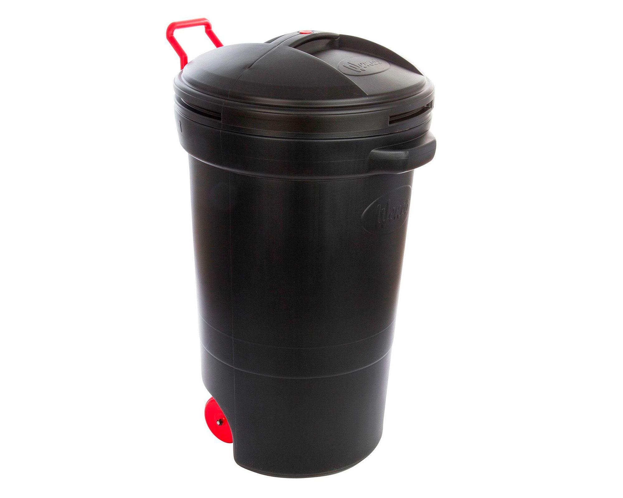 Basurero industrial 125 litros con ruedas negro Wenco-1