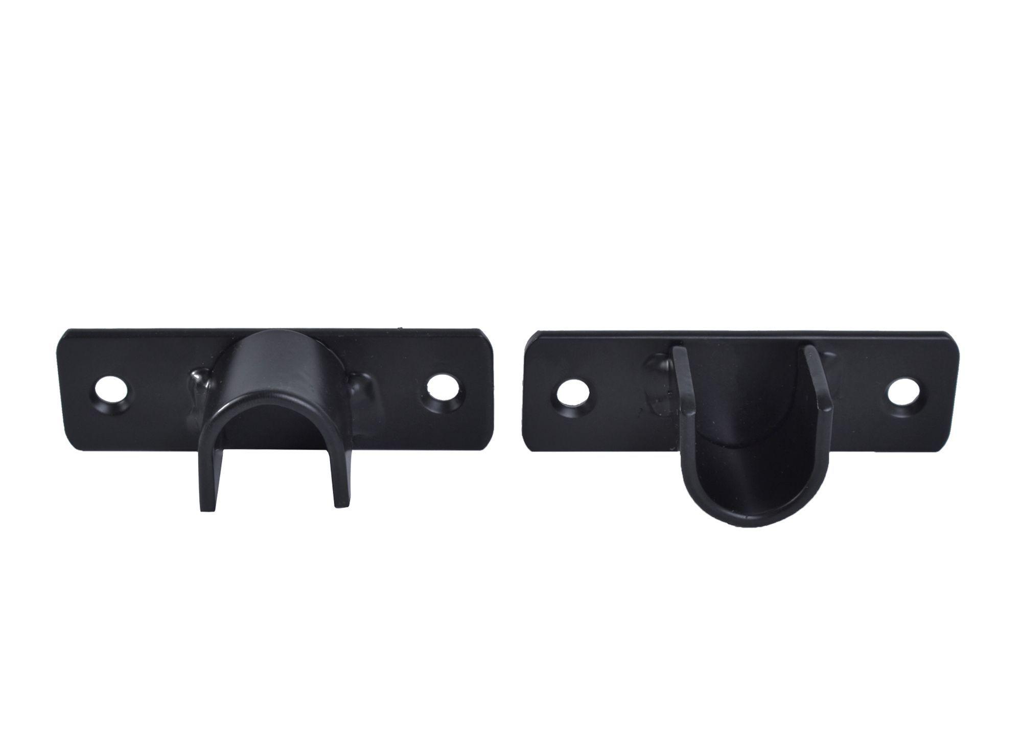 Soporte 3/4'' simple muro a muro negro Darkness-2
