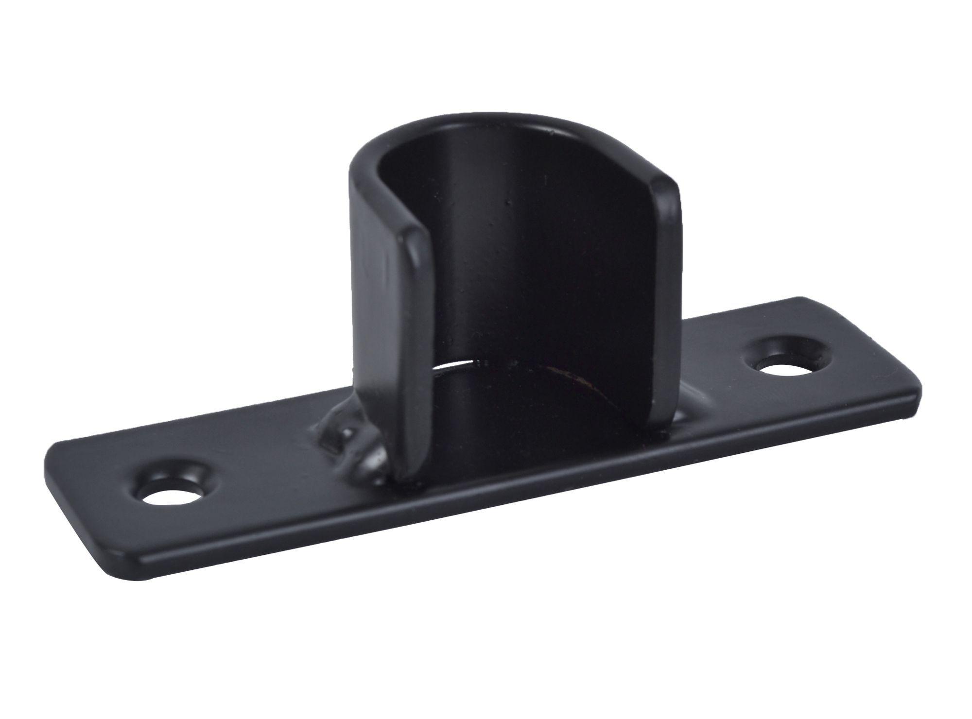Soporte 3/4'' simple muro a muro negro Darkness-1