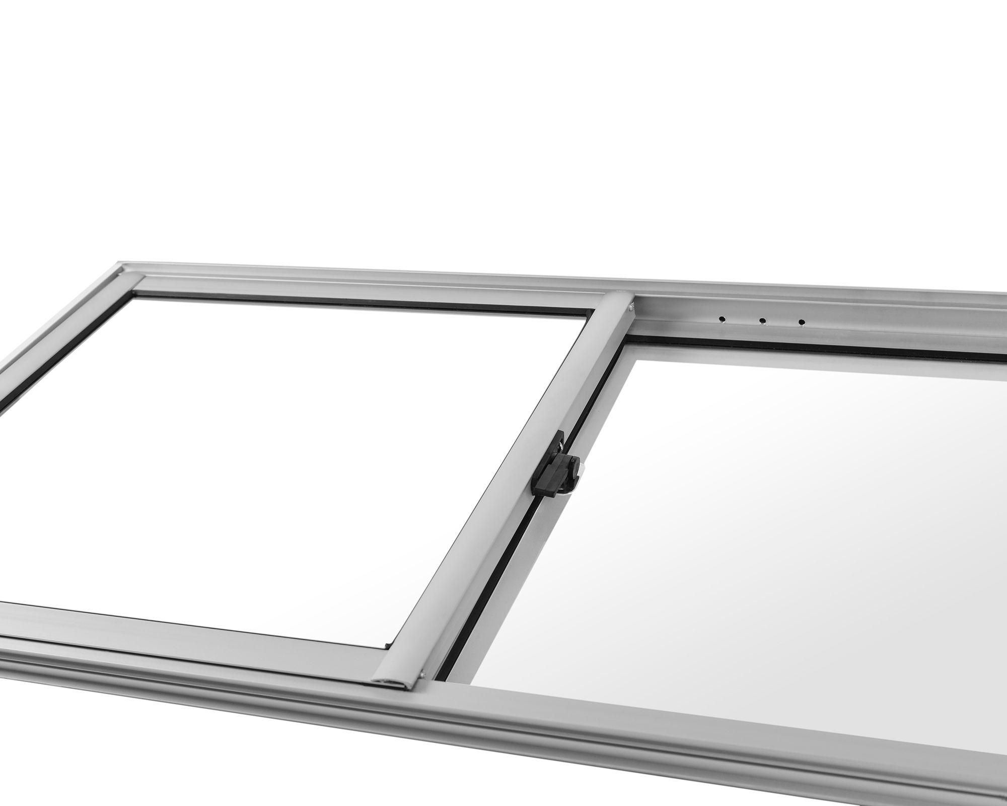 Ventana Aluminio 91x50 cm Corredera Curva Mate-3