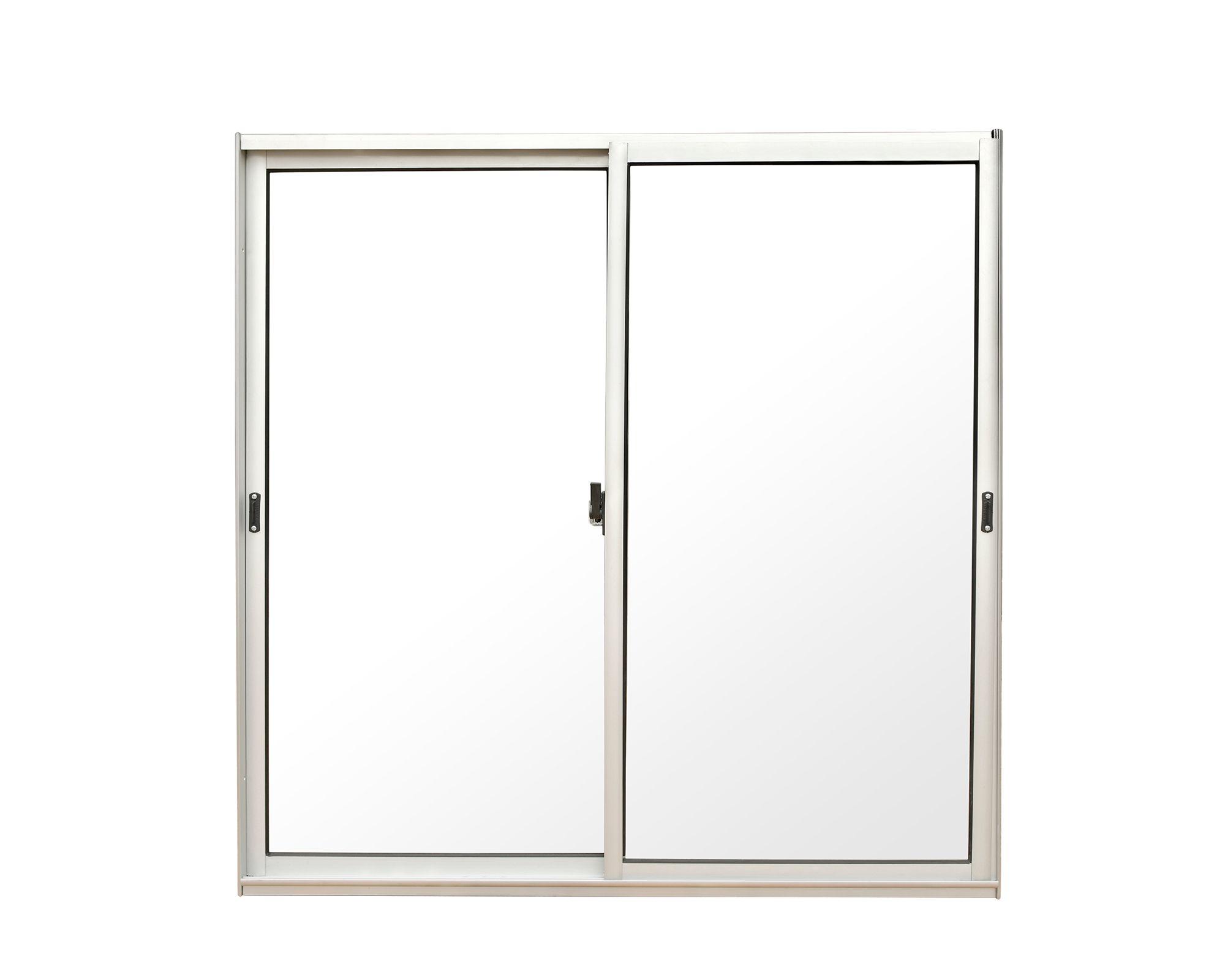 Ventana Aluminio 100x100 cm Corredera Curva Mate-1