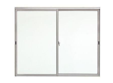 Ventana Aluminio 136x122 cm Corredera Curva Mate-0