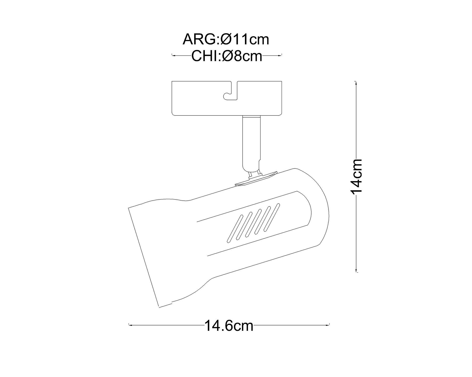 Foco dirigible 1L E27 1505 blanco Abitare-3