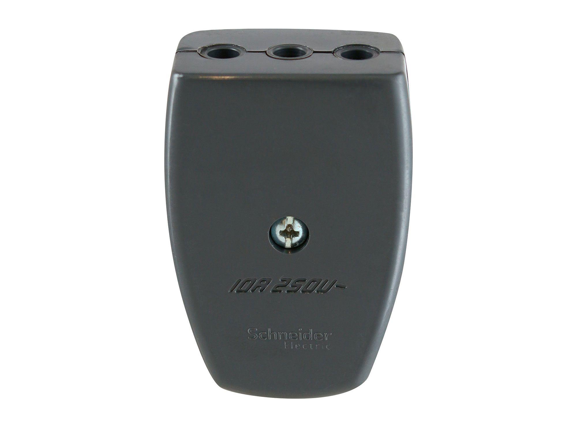 Enchufe hembra volante 10A 2 p + t  mouse noir Schneider-4