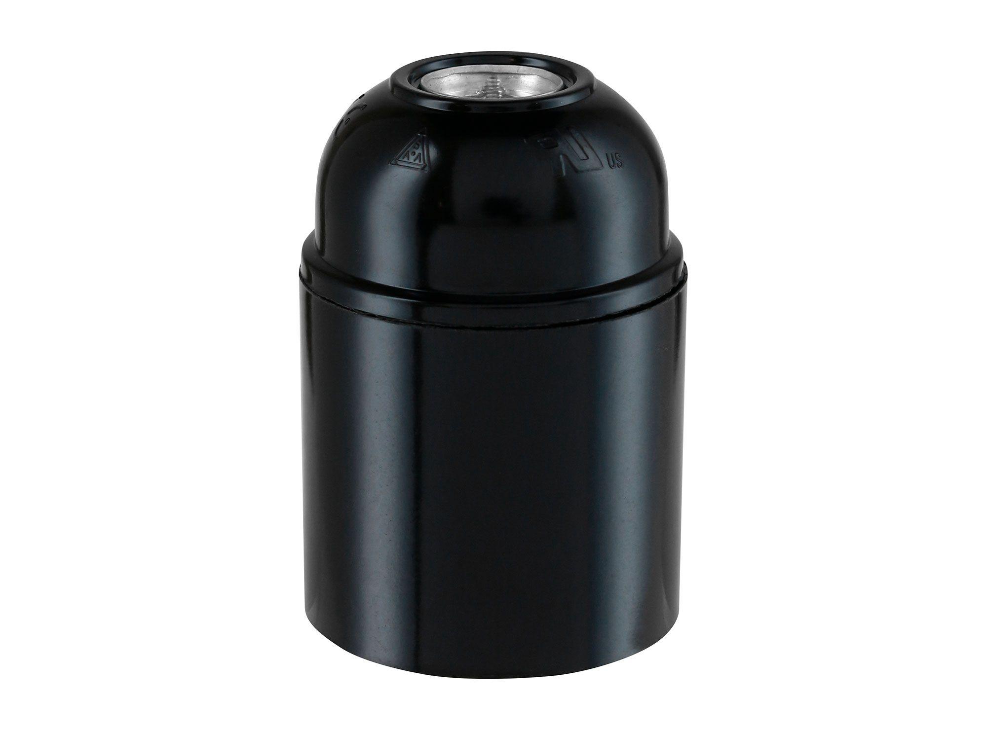 Portalámpara E27 250 volts bakelita negro Schneider-0