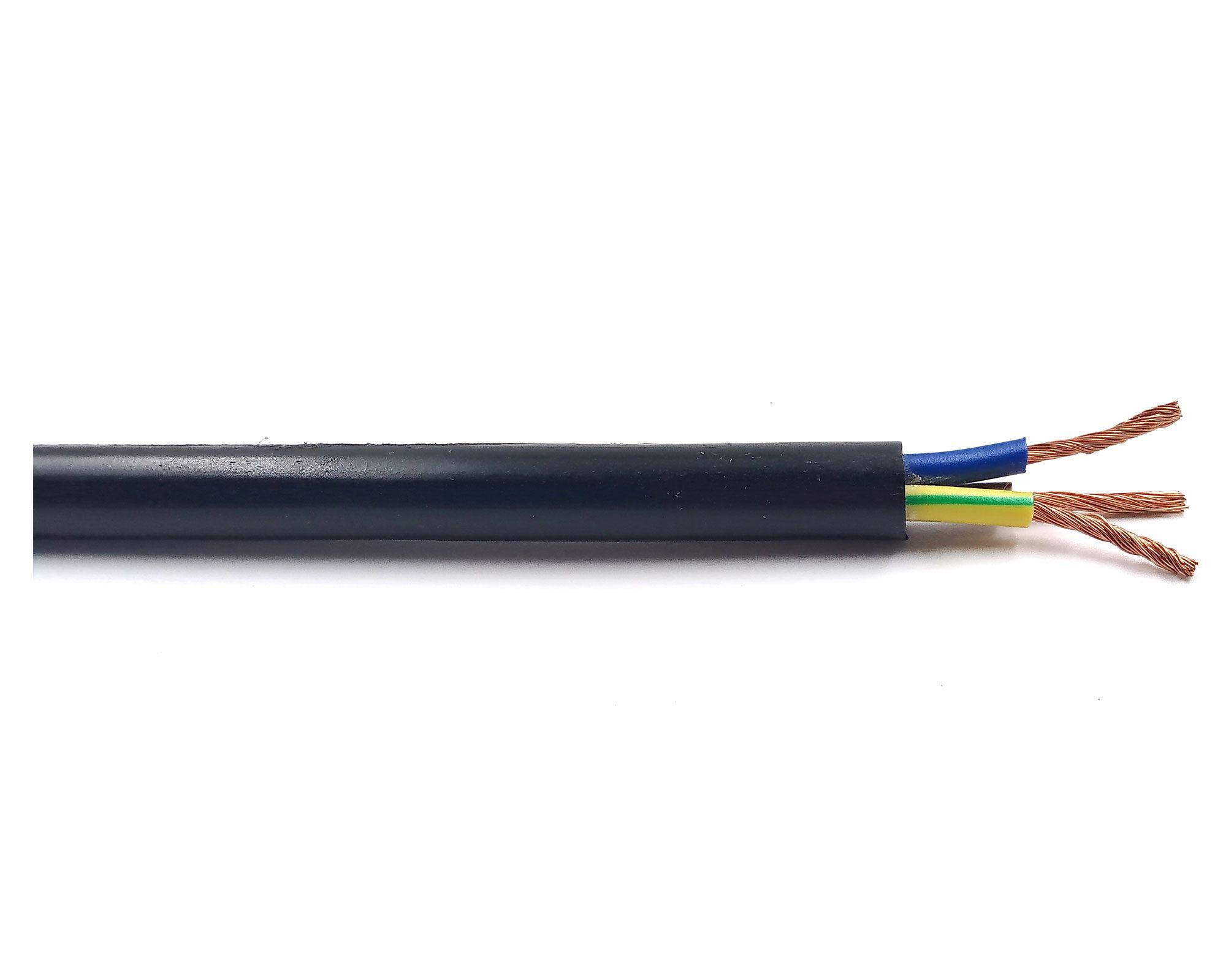 Cordón H05 3x1.5 mm 1 m negro Electromex-0