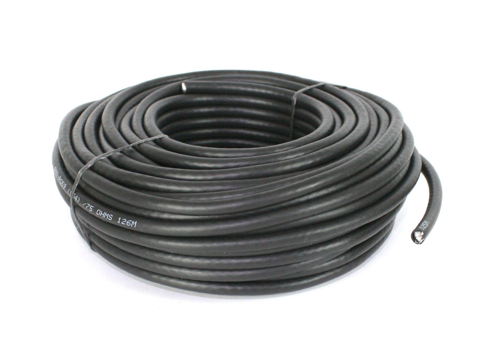 Rollo rg 59 s 32 75 ohms negro 25 mts Electromex-0
