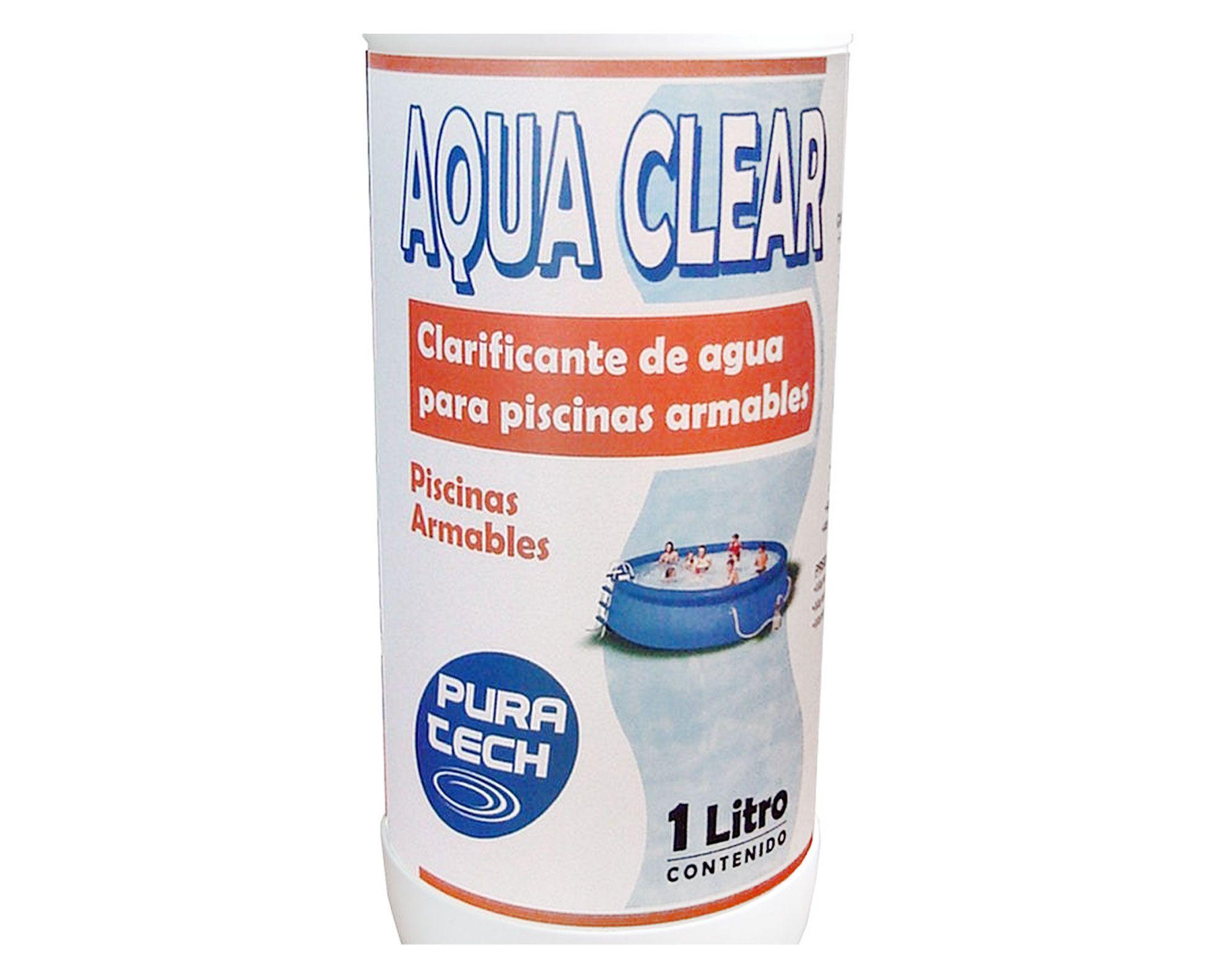Clarificador piscina 1 litro Aqua clear Pura tech-1