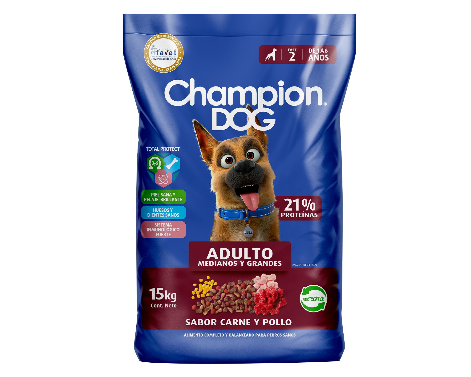 Alimento perro 15 kg carne y pollo Champion Dog-0
