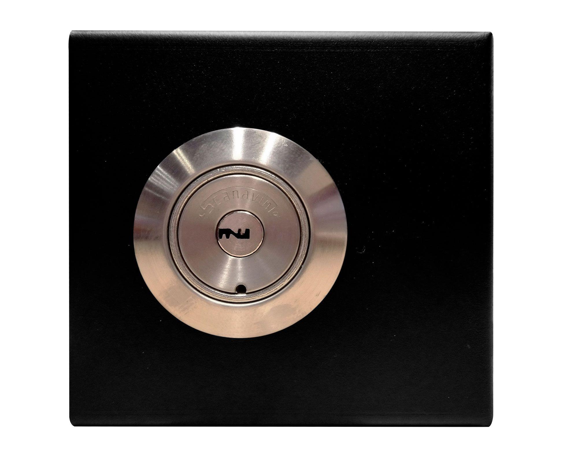 Cerradura sobreponer puertas de 30 mm 2090 negro Scanavini-2