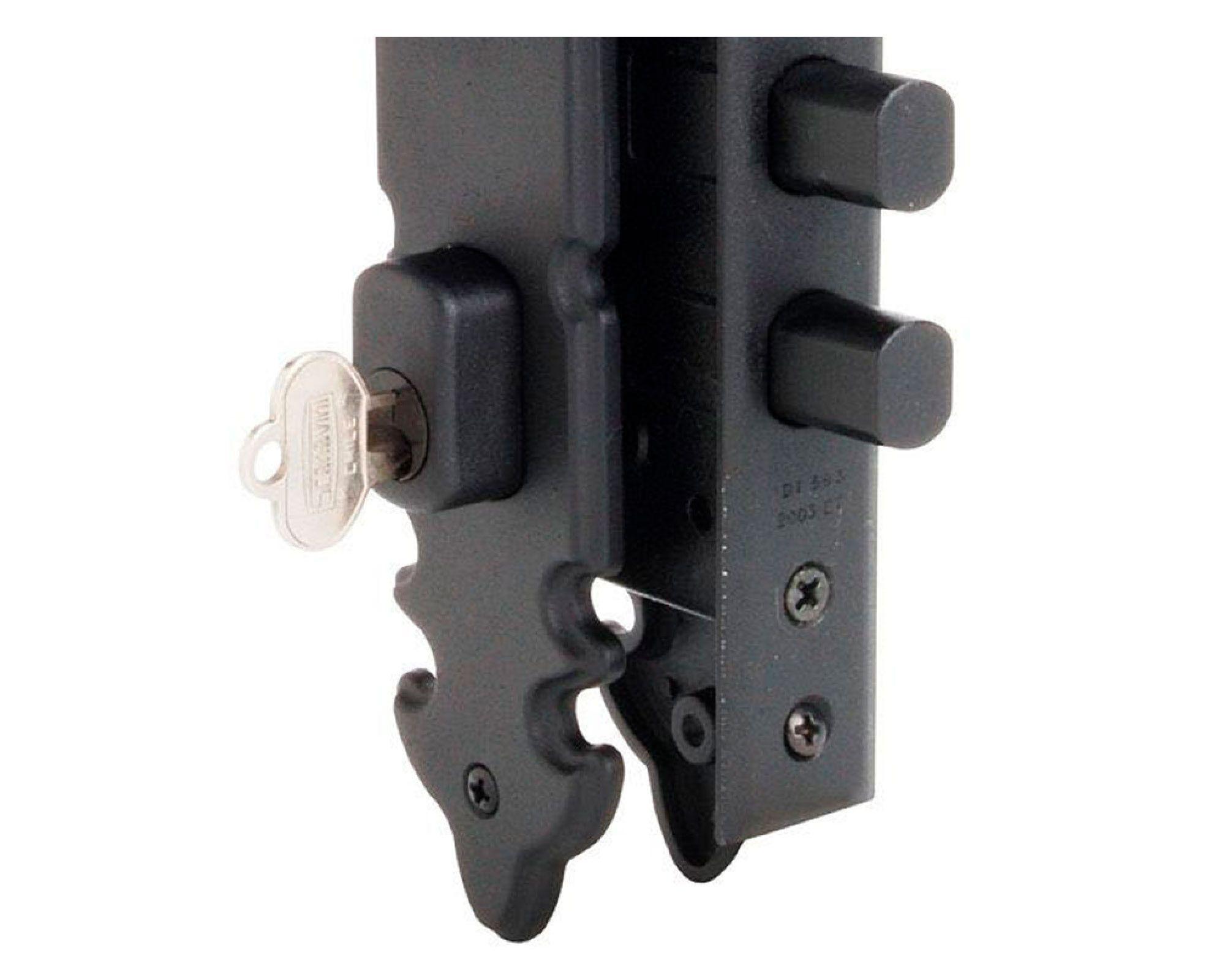 Cerradura embutida manilla acceso negro colonial 1080-935 Scanavini-2
