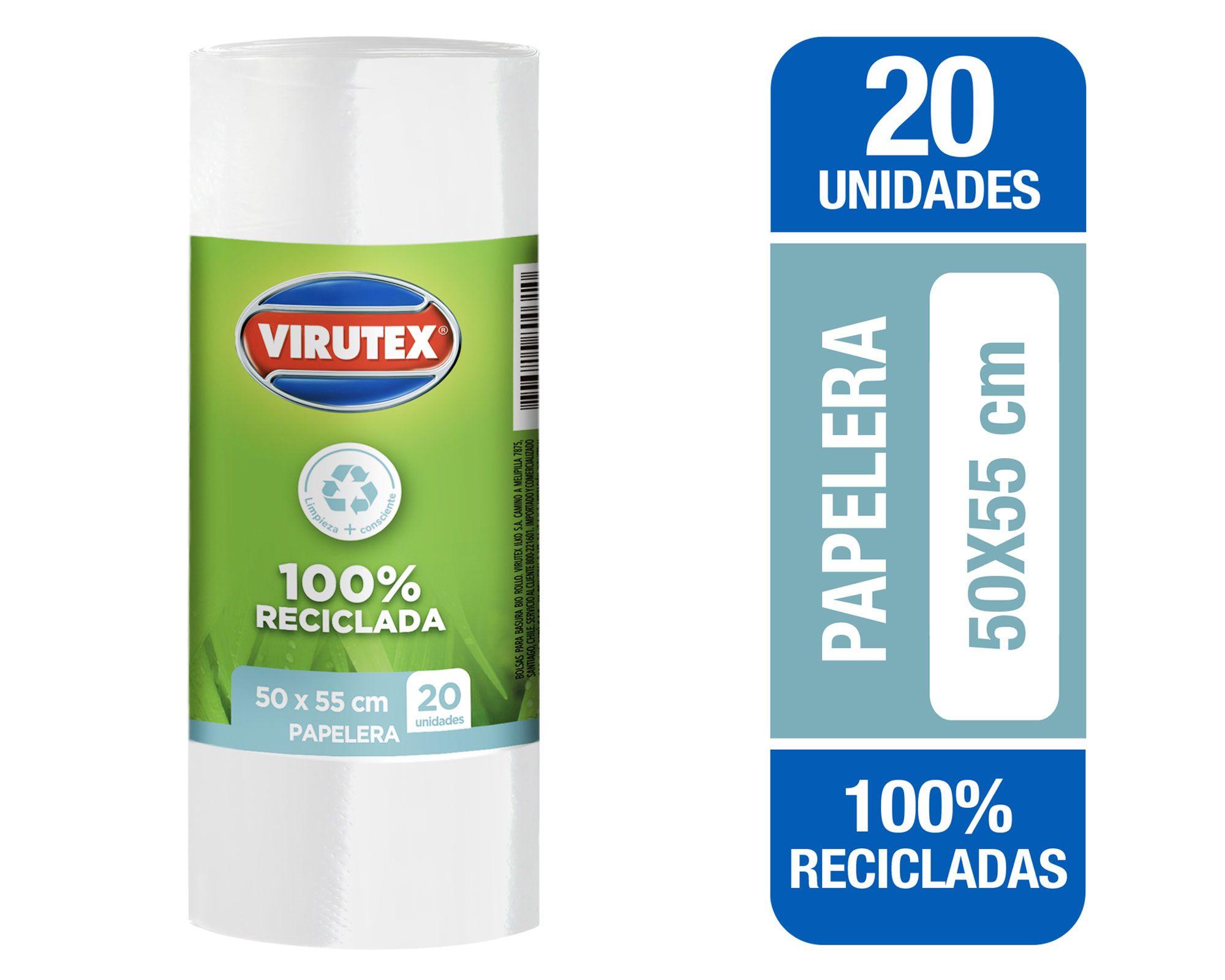 Bolsa basura blanca 50 x 55 cm 20 unidades Virutex-0