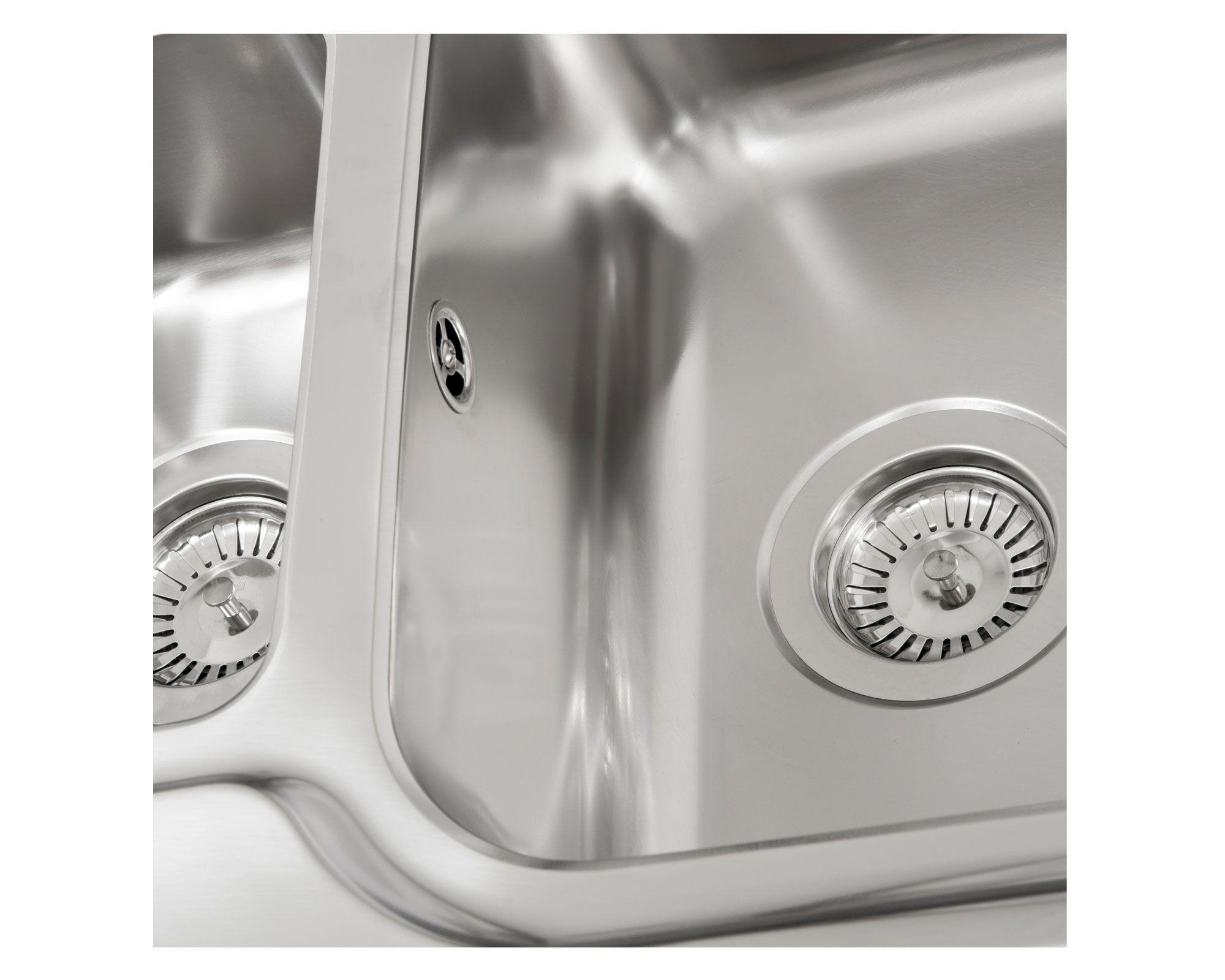 Lavaplatos empotrado 140 cm Classic cromado Teka-7