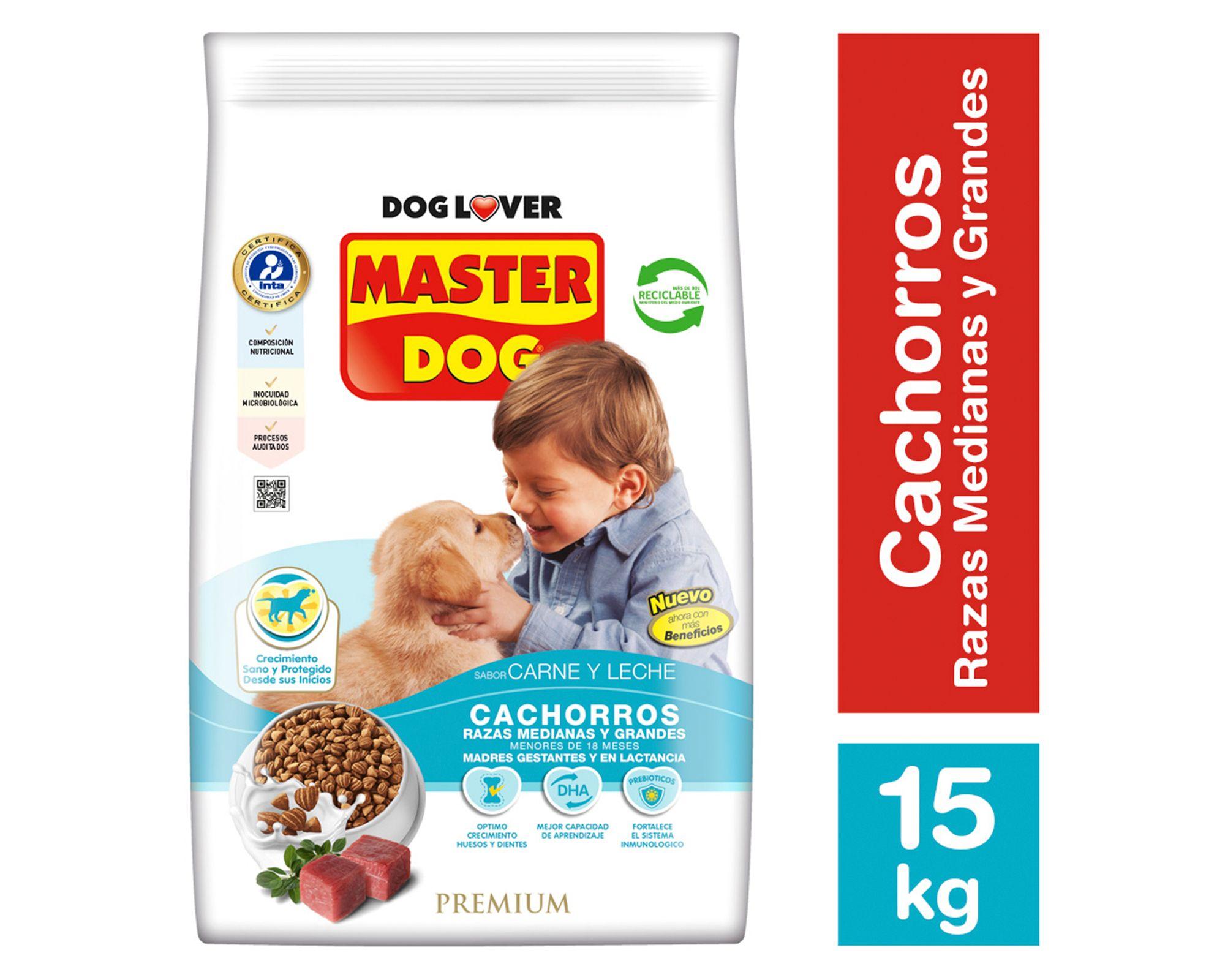 Alimento cachorro 15 kg carne y leche Masterdog-0