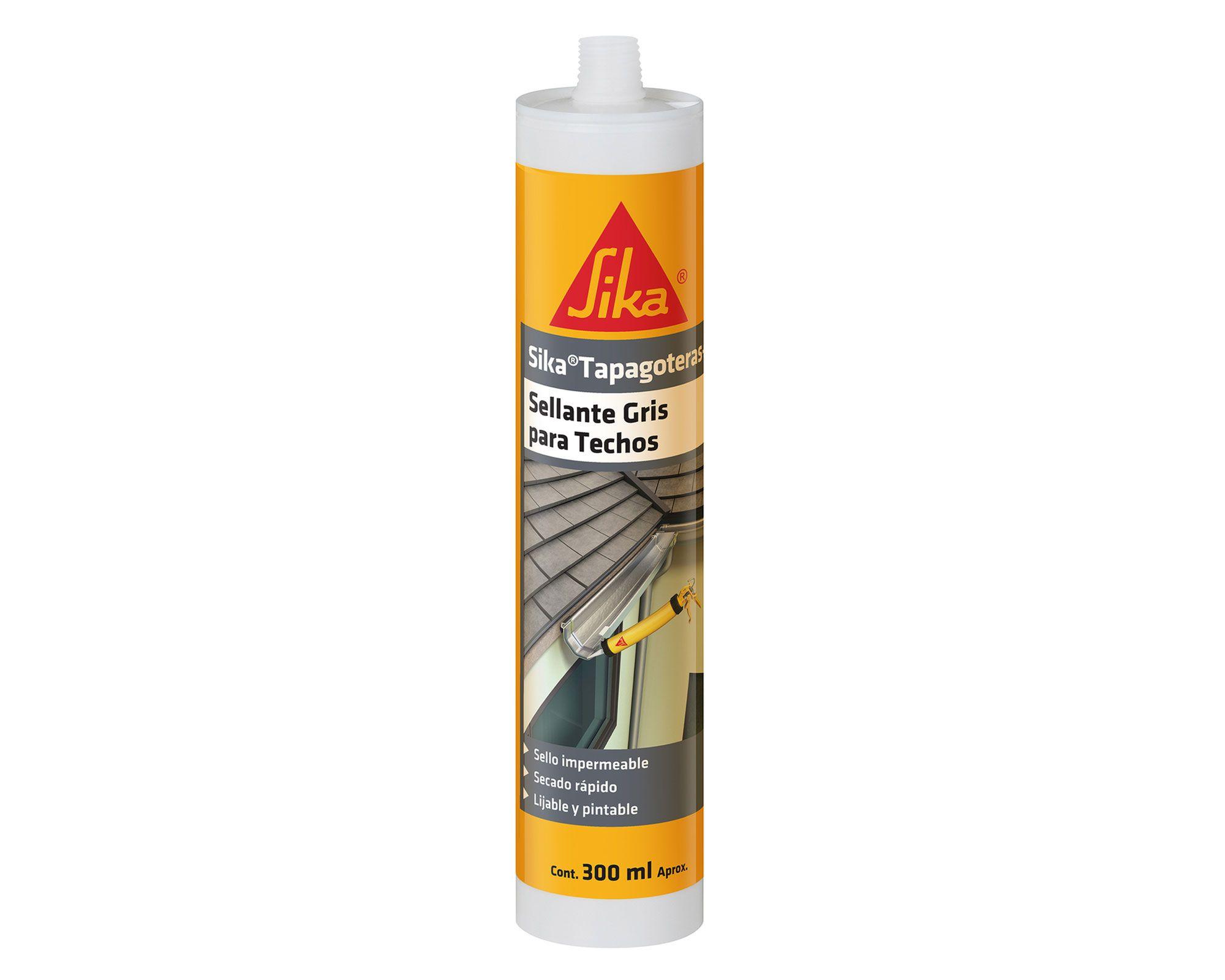 Sellador para techo 300 ml Tapagoteras gris Sika-0