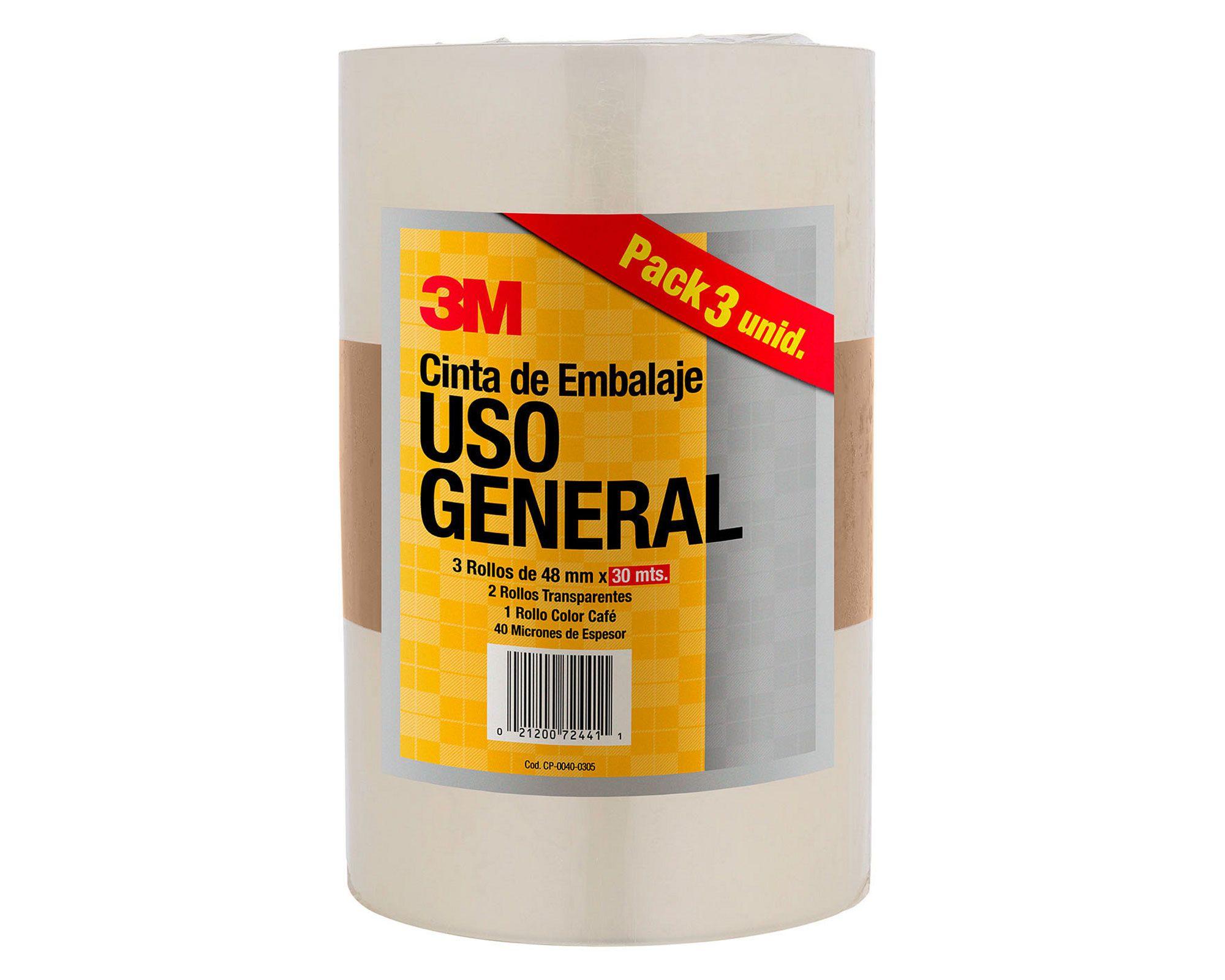 Cinta de embalaje 48 mm 30 m 3 unidades Scotch-0