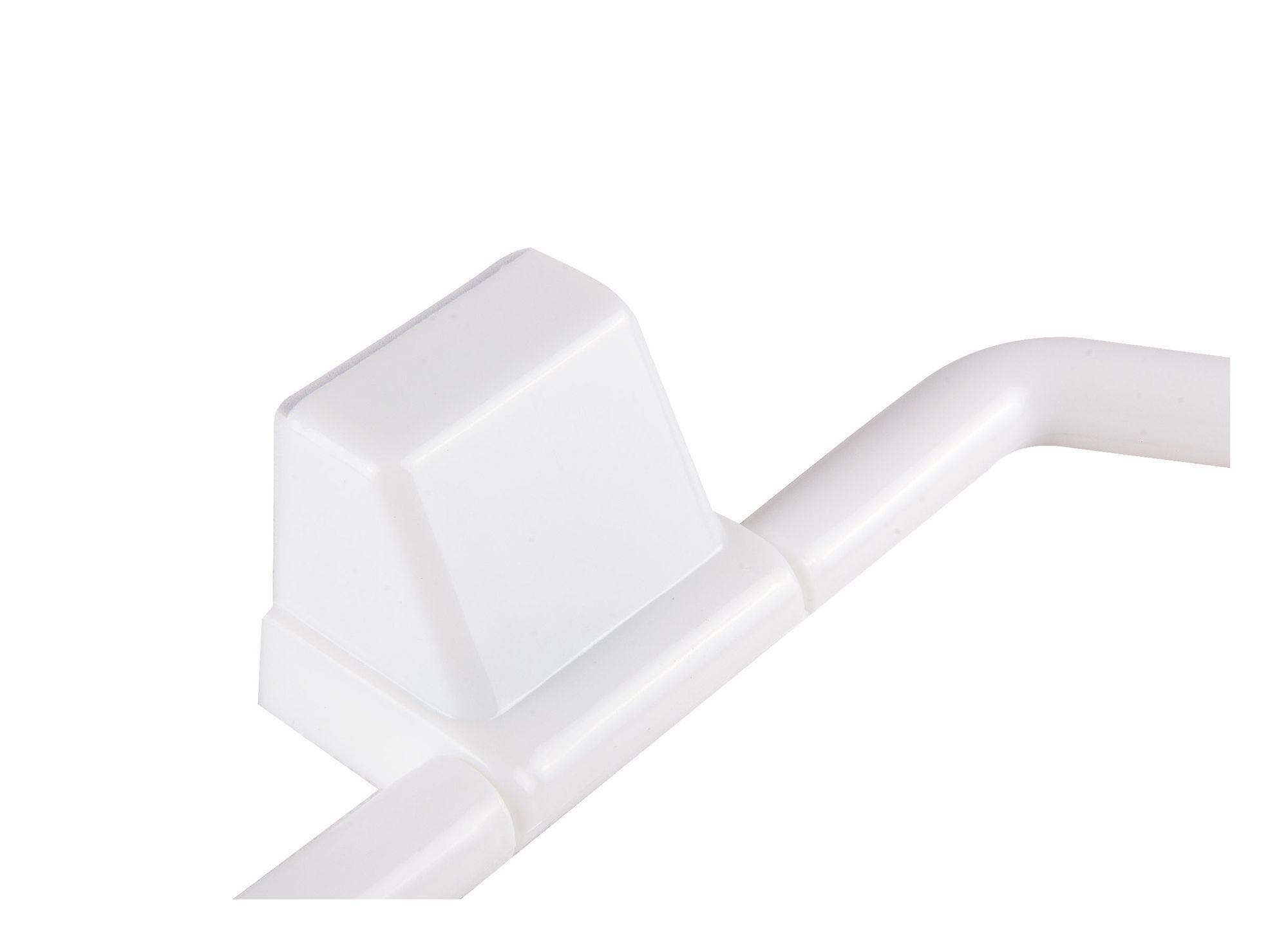 Porta toalla 11,5x23,5x 4 cm blanco Cotidiana.-2