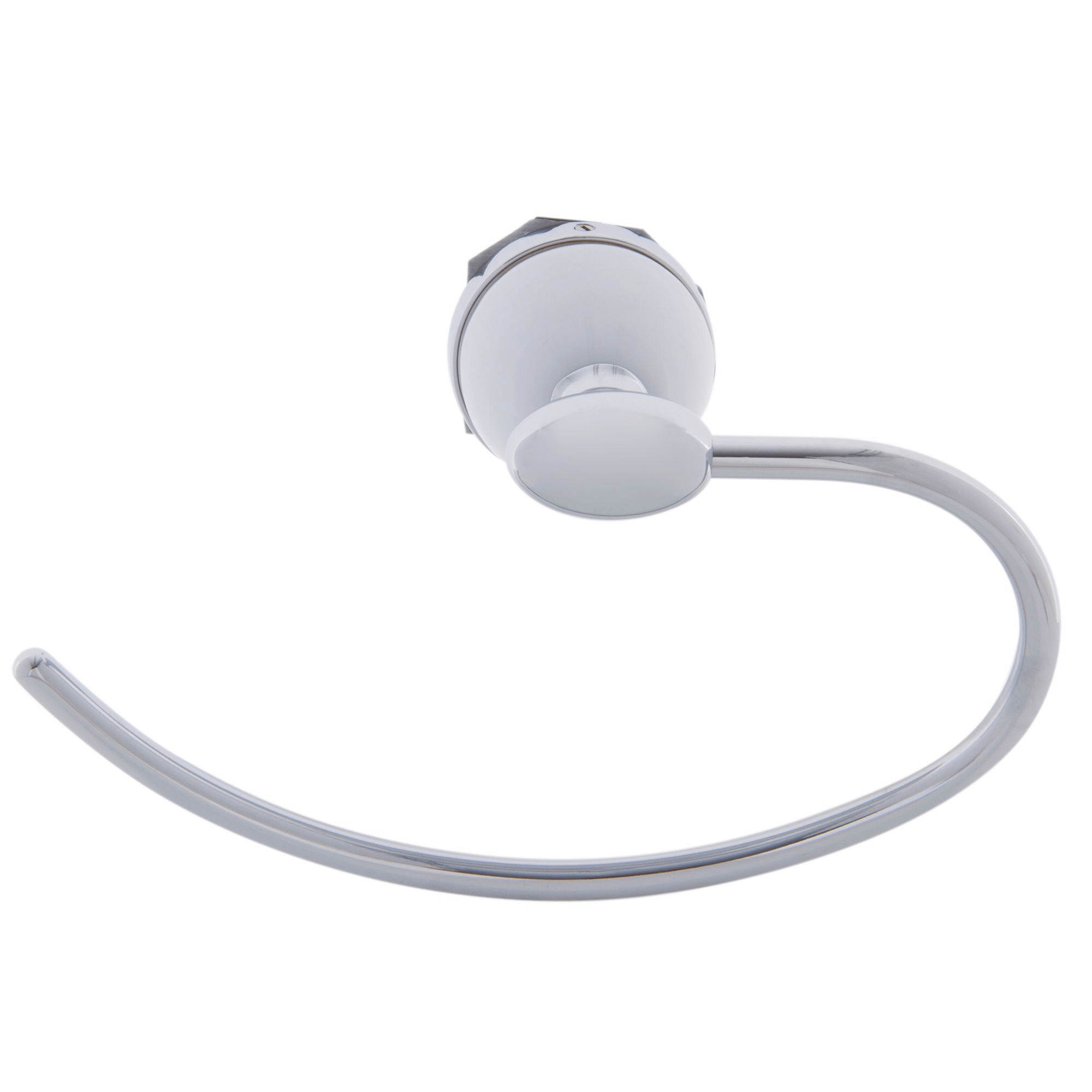Toallero argolla Oasis blanco cromo Vessanti-2
