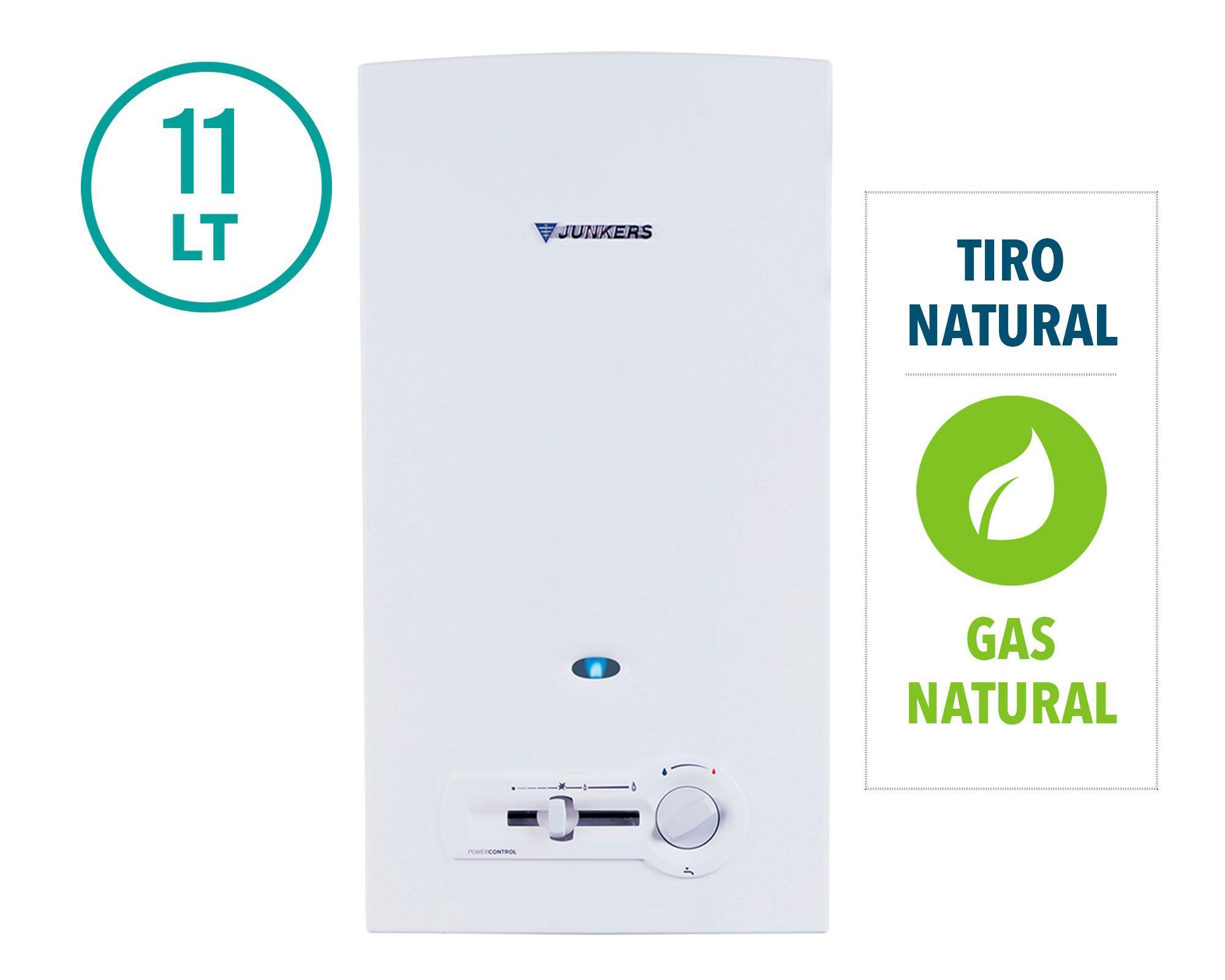 Calefont tiro natural 11 lt gas natural W11 2P Junkers-1