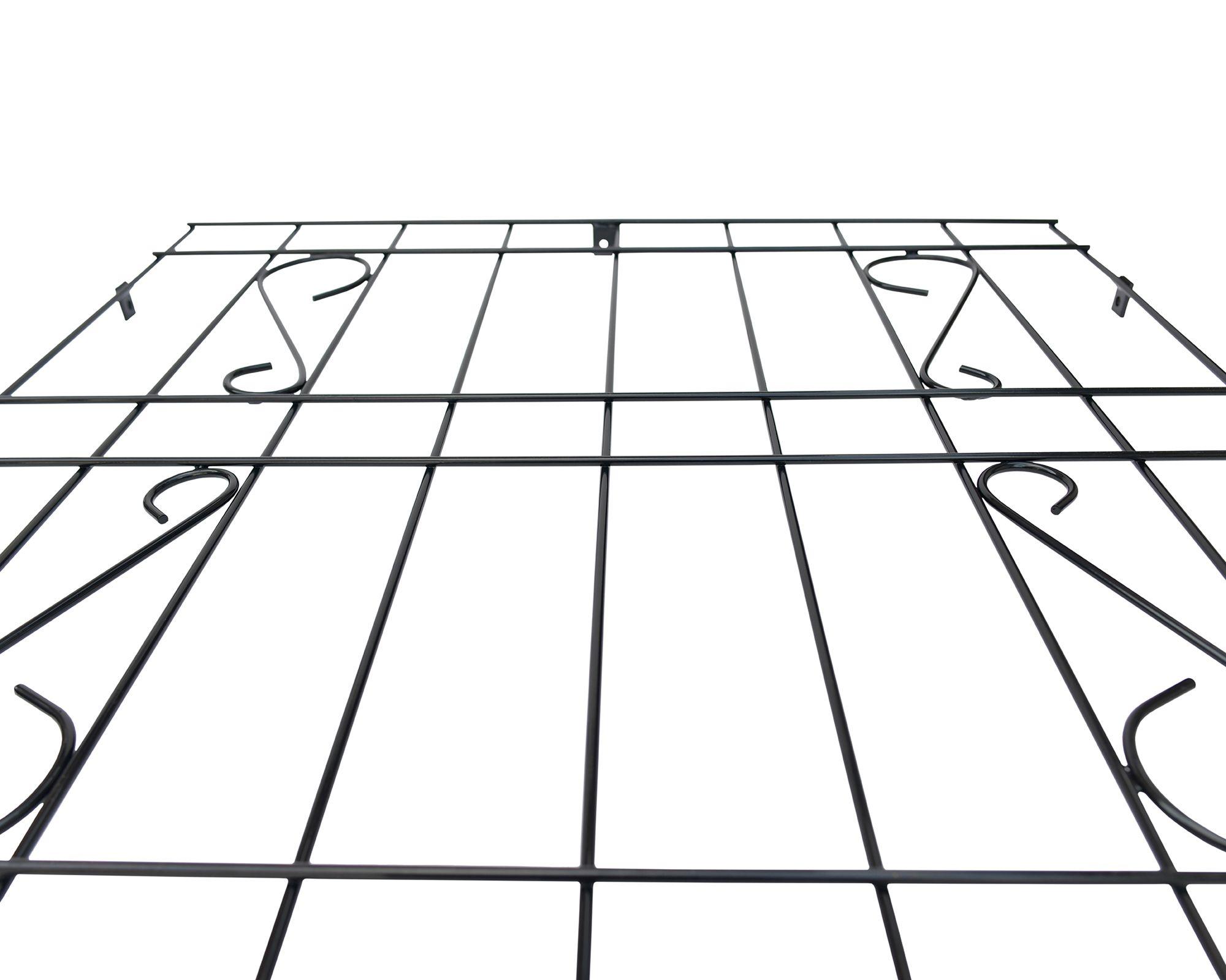 Protección Ventana Barra Acero Negro 100x100 cm-3