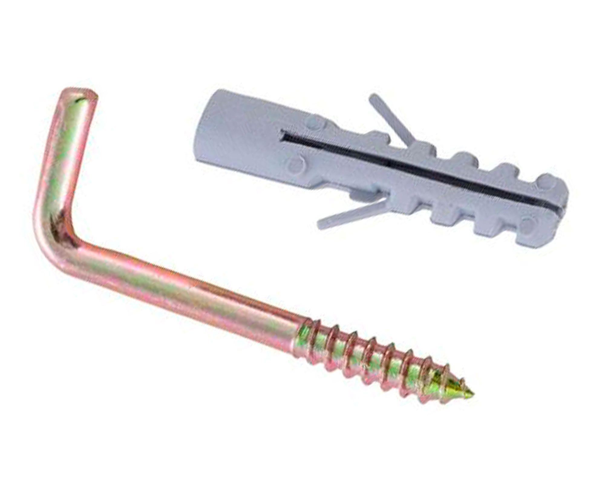 Tornillo escuadra 1/2'' con tarugo 6 mm blister 6 unidades Imporper-0