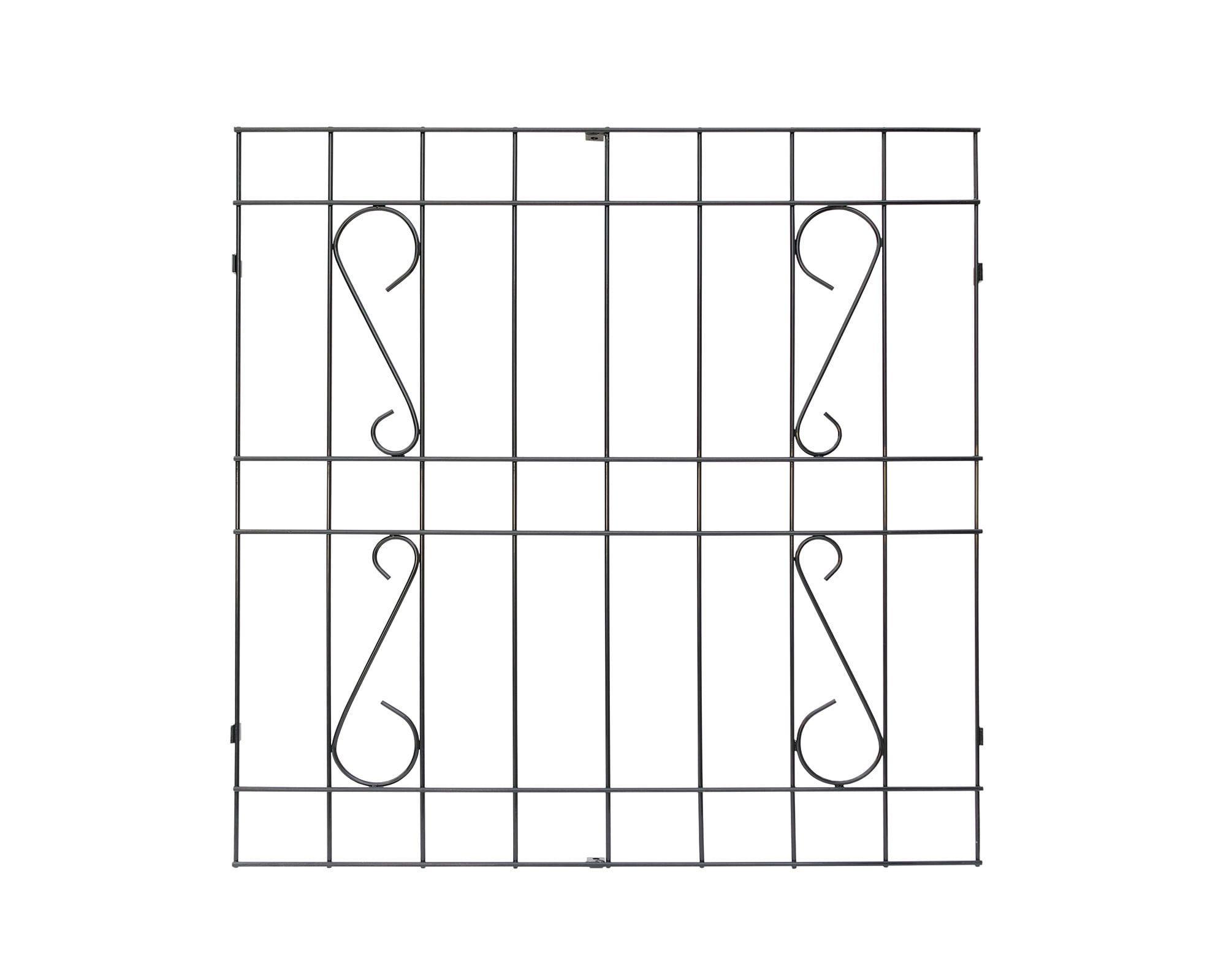 Protección Ventana Barra Acero Negro 100x120 cm-1